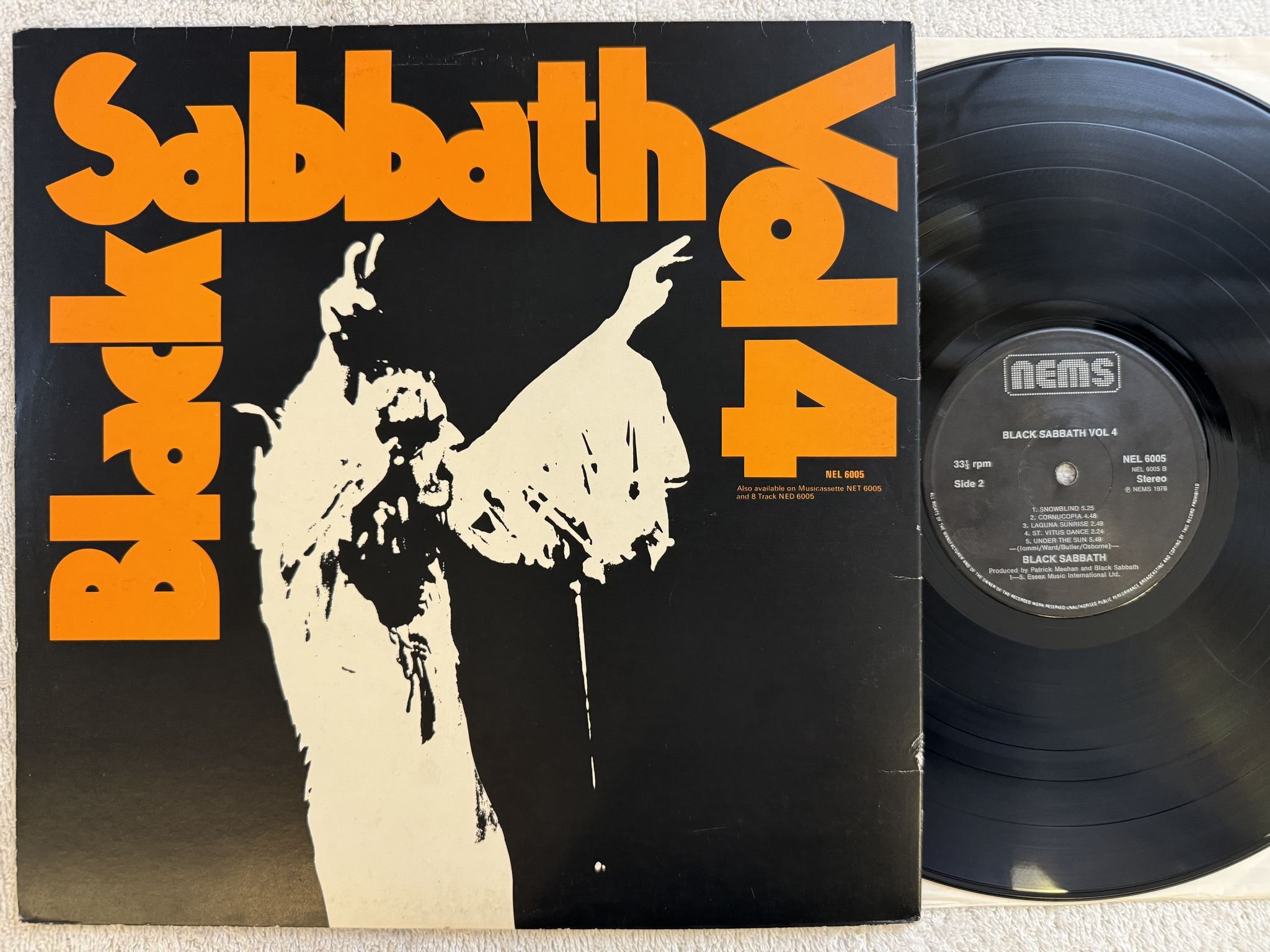 Omslagsbild för skivan BLACK SABBATH vol 4 LP UK NEMS NEL 6005