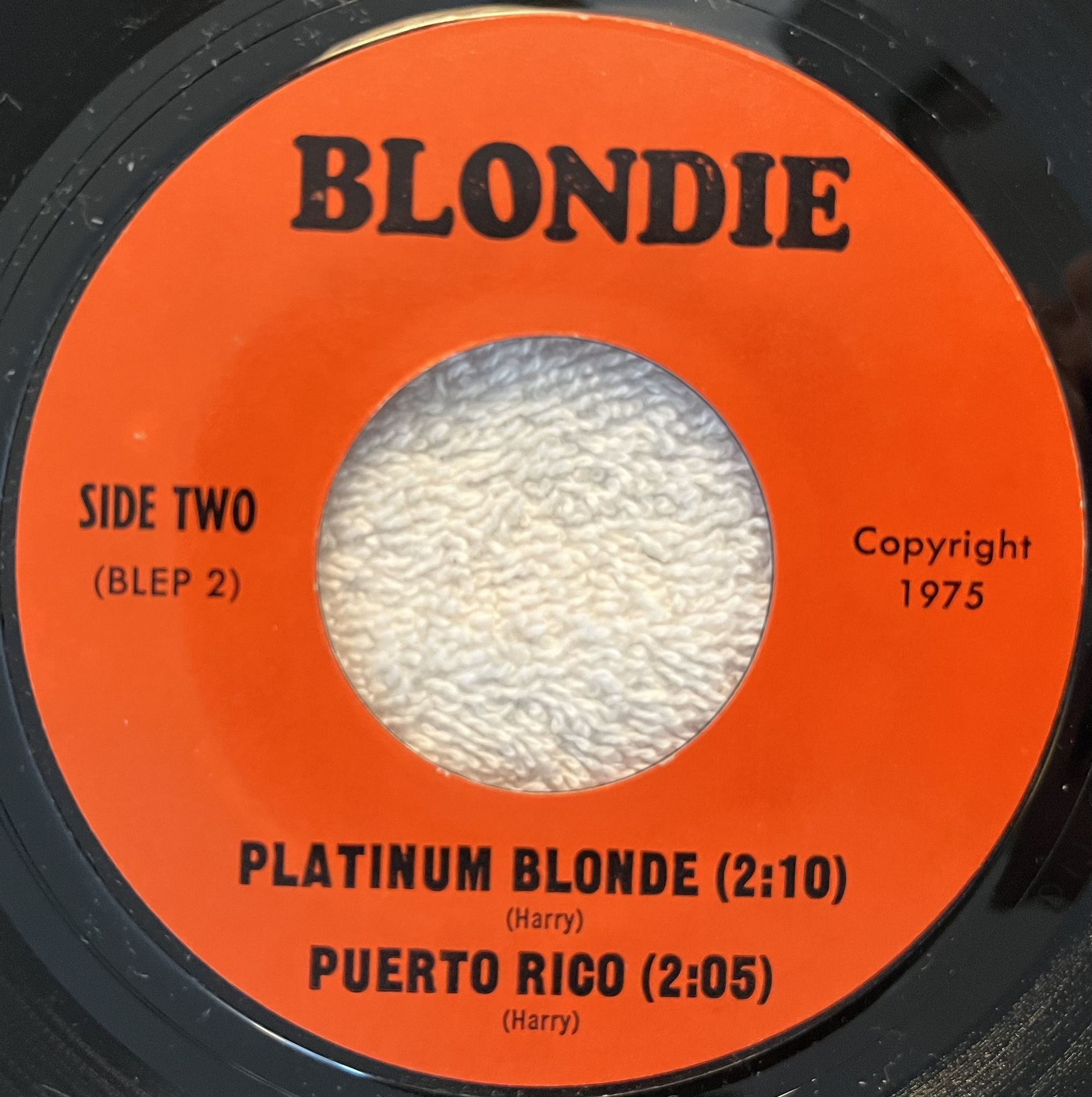 Omslagsbild för skivan BLONDIE out in the streets 7"ep -75 US BLEP 1 *** DEMO SONGS ***