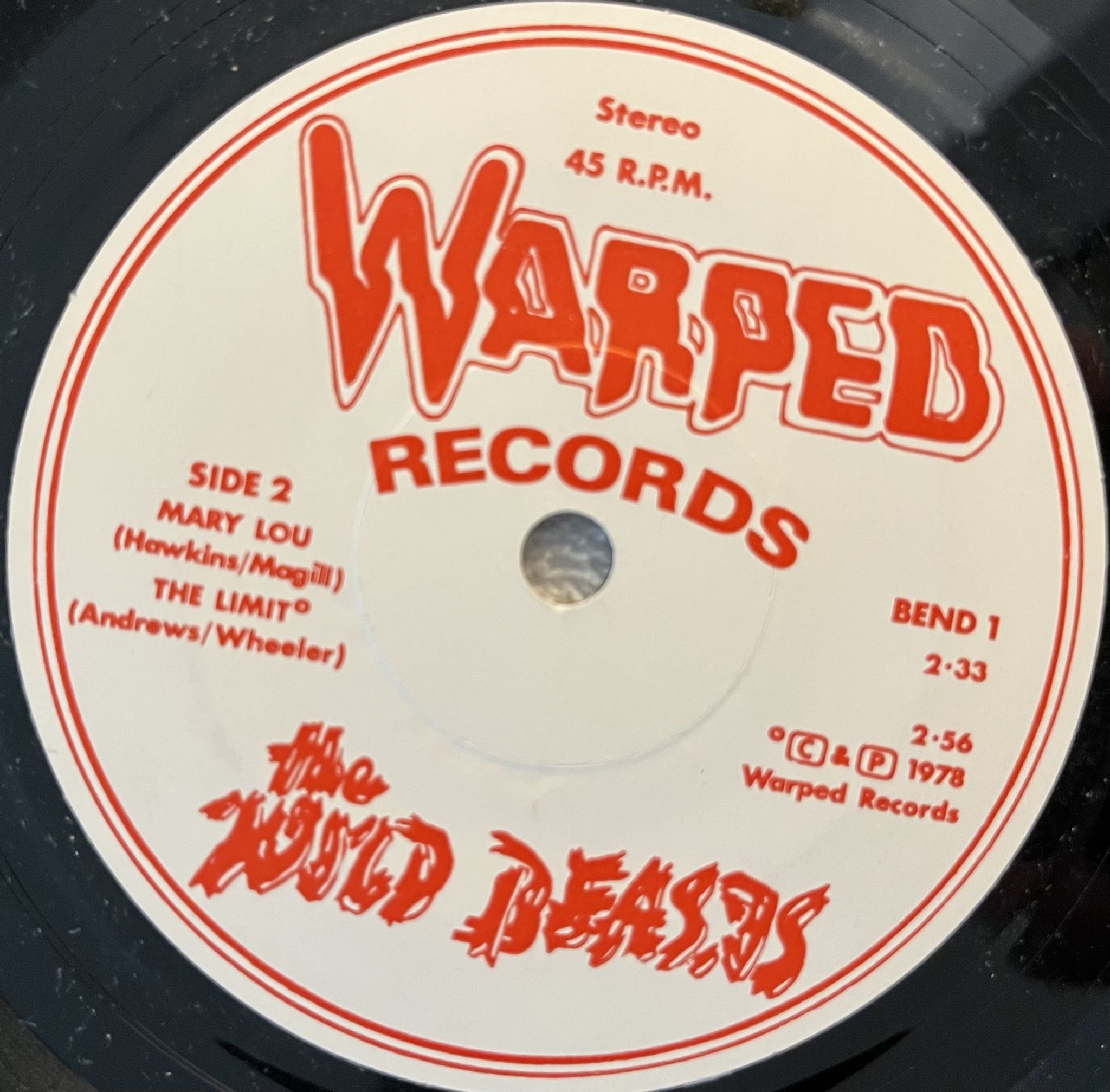 Omslagsbild för skivan THE WILD BEASTS Life Is A Bum 7" -78 UK WARPED BEND 1 ** mod / punk **