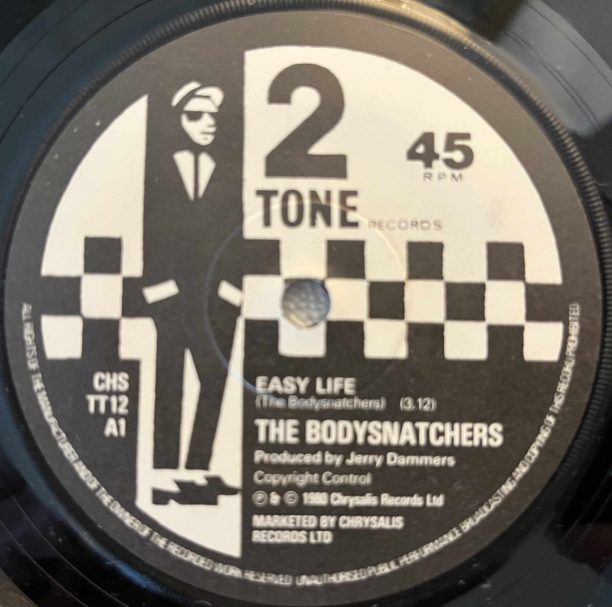 Omslagsbild för skivan THE BODYSNATCHERS easy life 7" UK -80 Two-Tone CHS TT 12 ** SKA 45 **