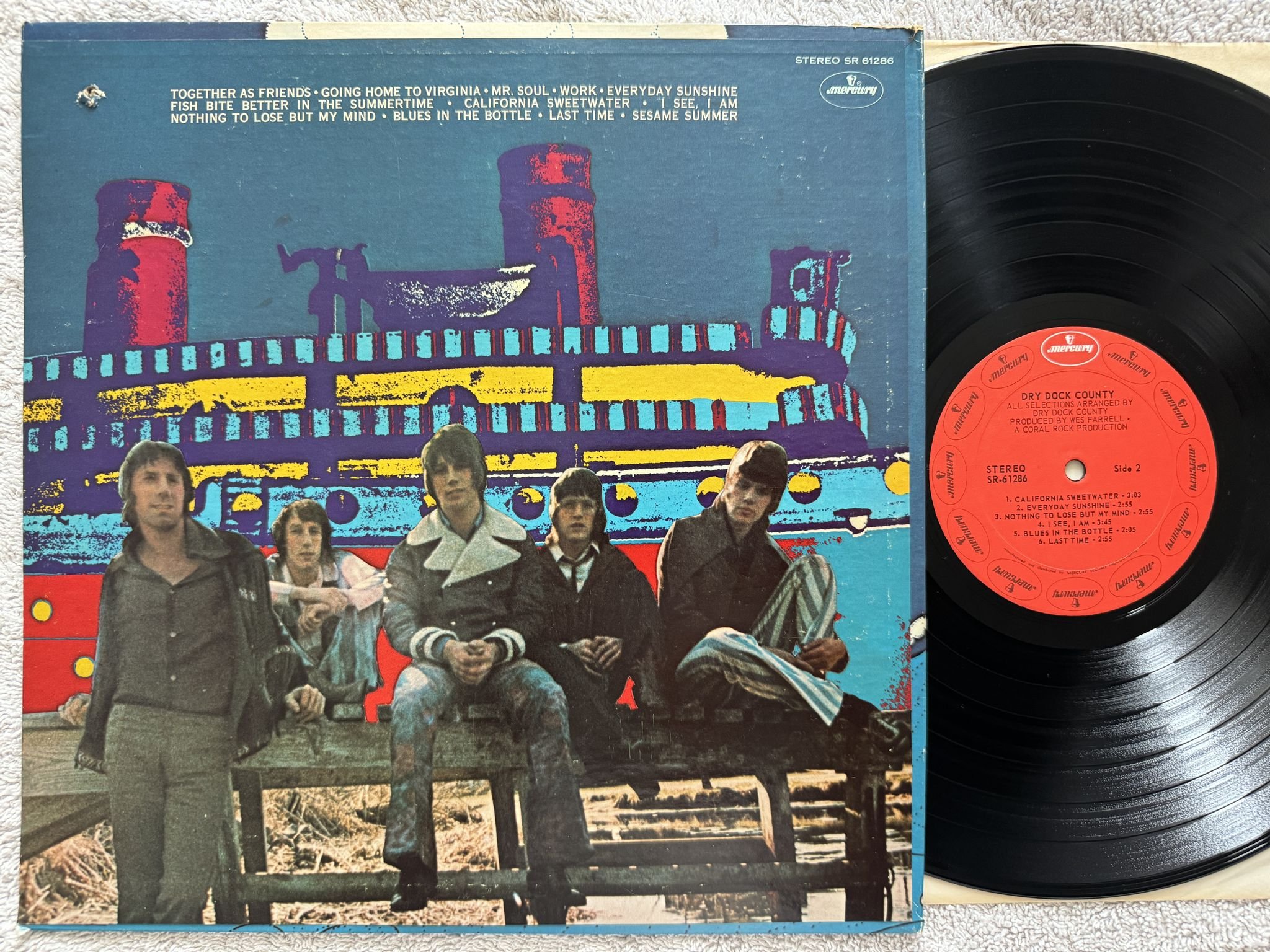 Omslagsbild för skivan DRY DOCK COUNTY s/t LP -70 US MERCURY SR 61286