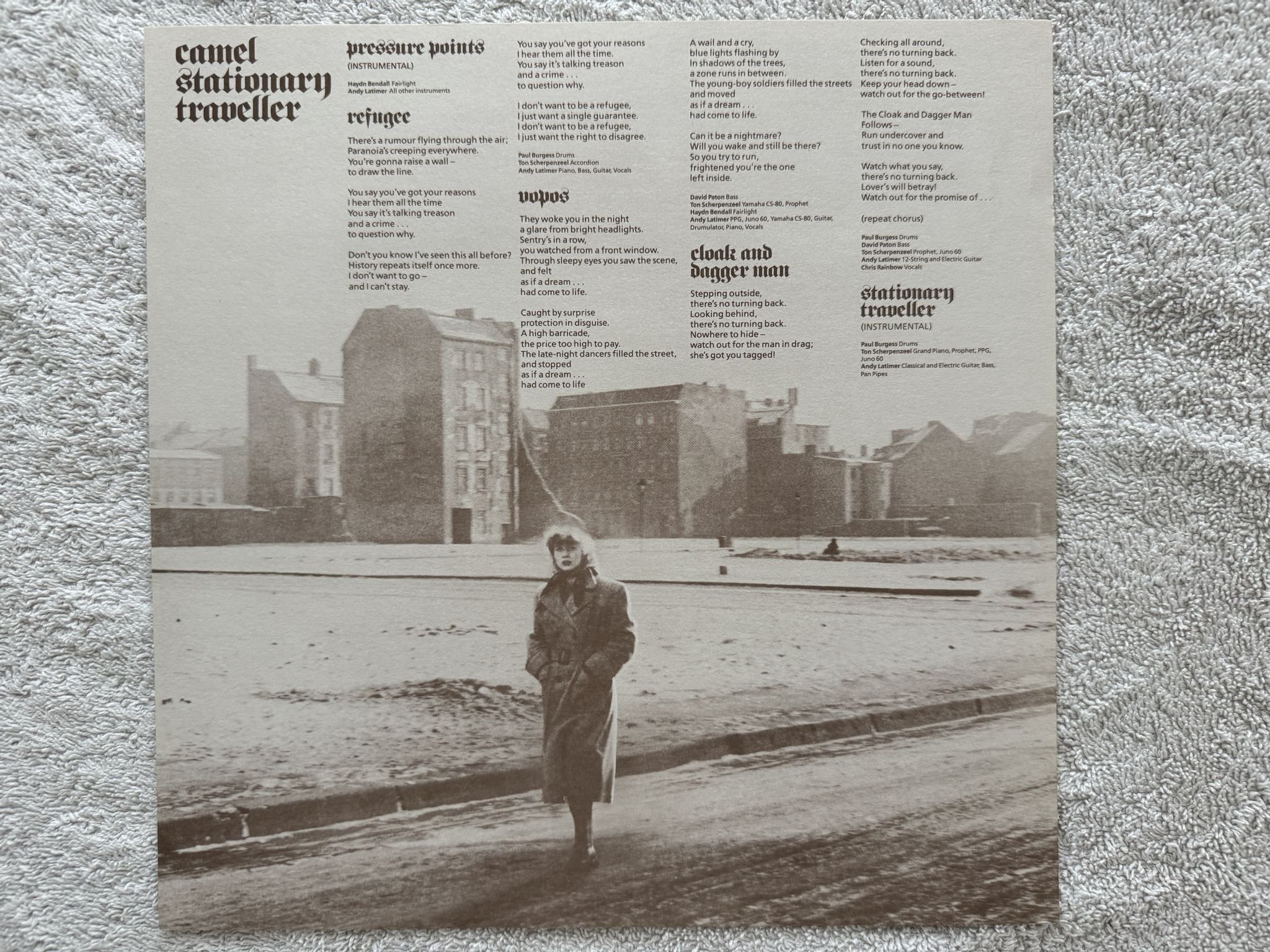 Omslagsbild för skivan CAMEL stationary traveller LP -84 UK DECCA SKL 5334 ** RARE **