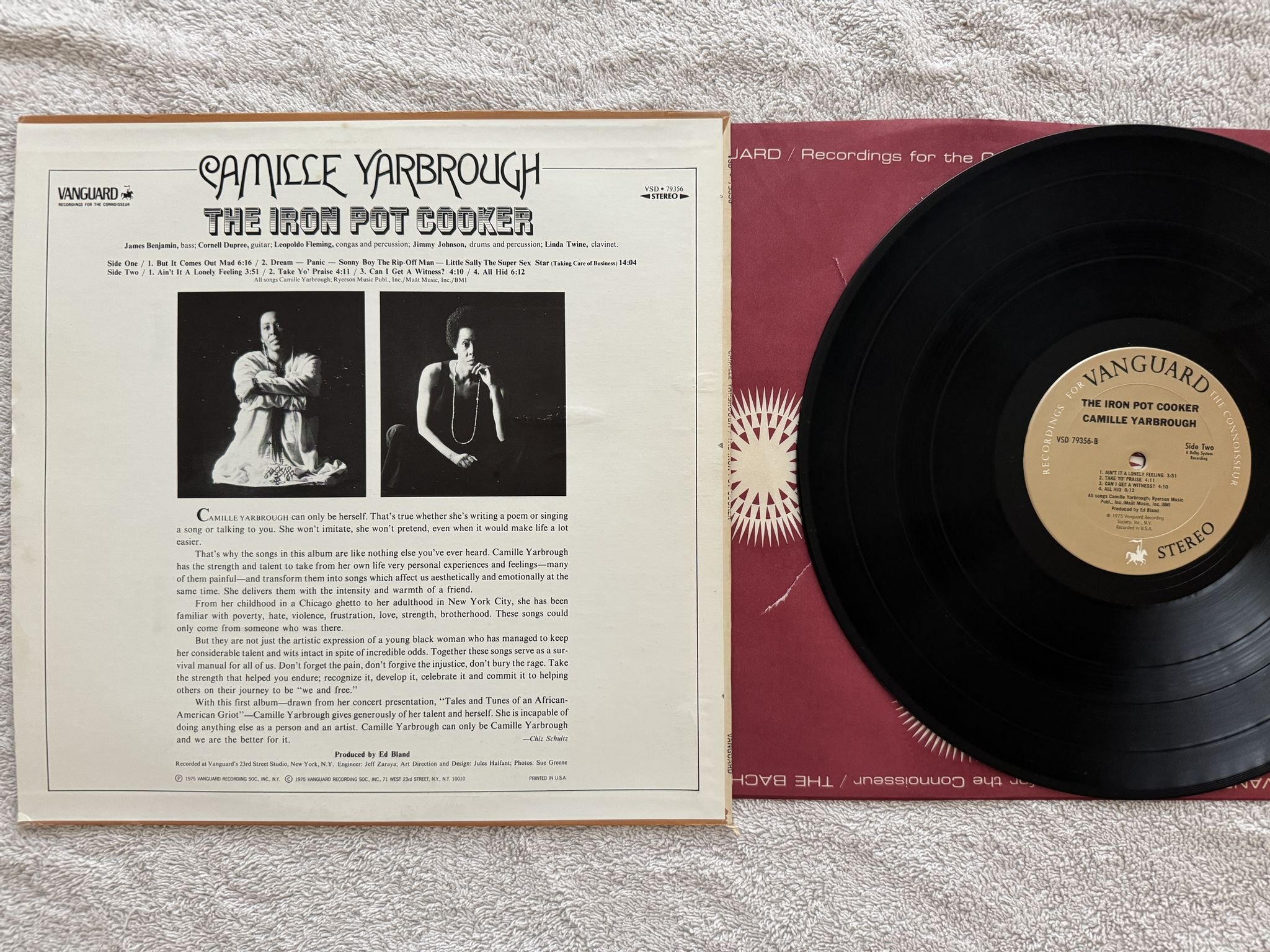 Omslagsbild för skivan CAMILLE YARBROUGH the iron pot cooker LP -75 US VANGUARD VSD 79356