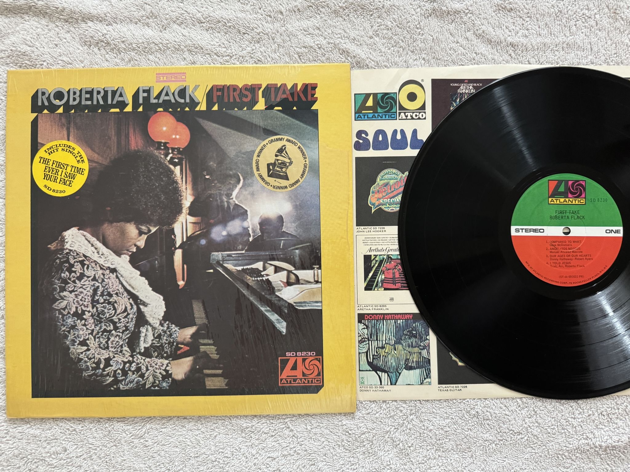 Omslagsbild för skivan ROBERTA FLACK first take LP -69 US ATLANTIC SD 8230