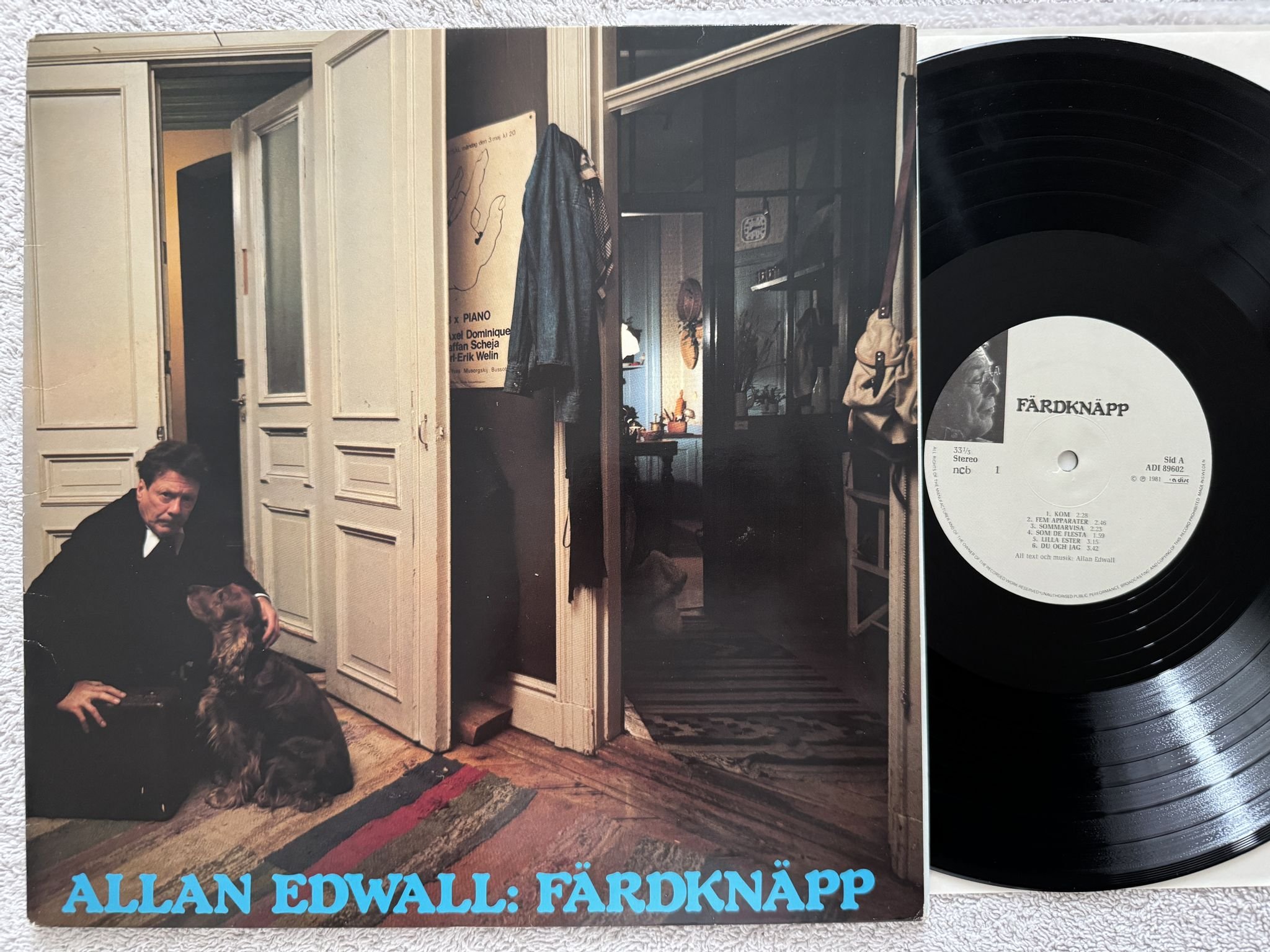Omslagsbild för skivan ALLAN EDWALL färdknäpp LP -81 Swe A DISC ADI 89602