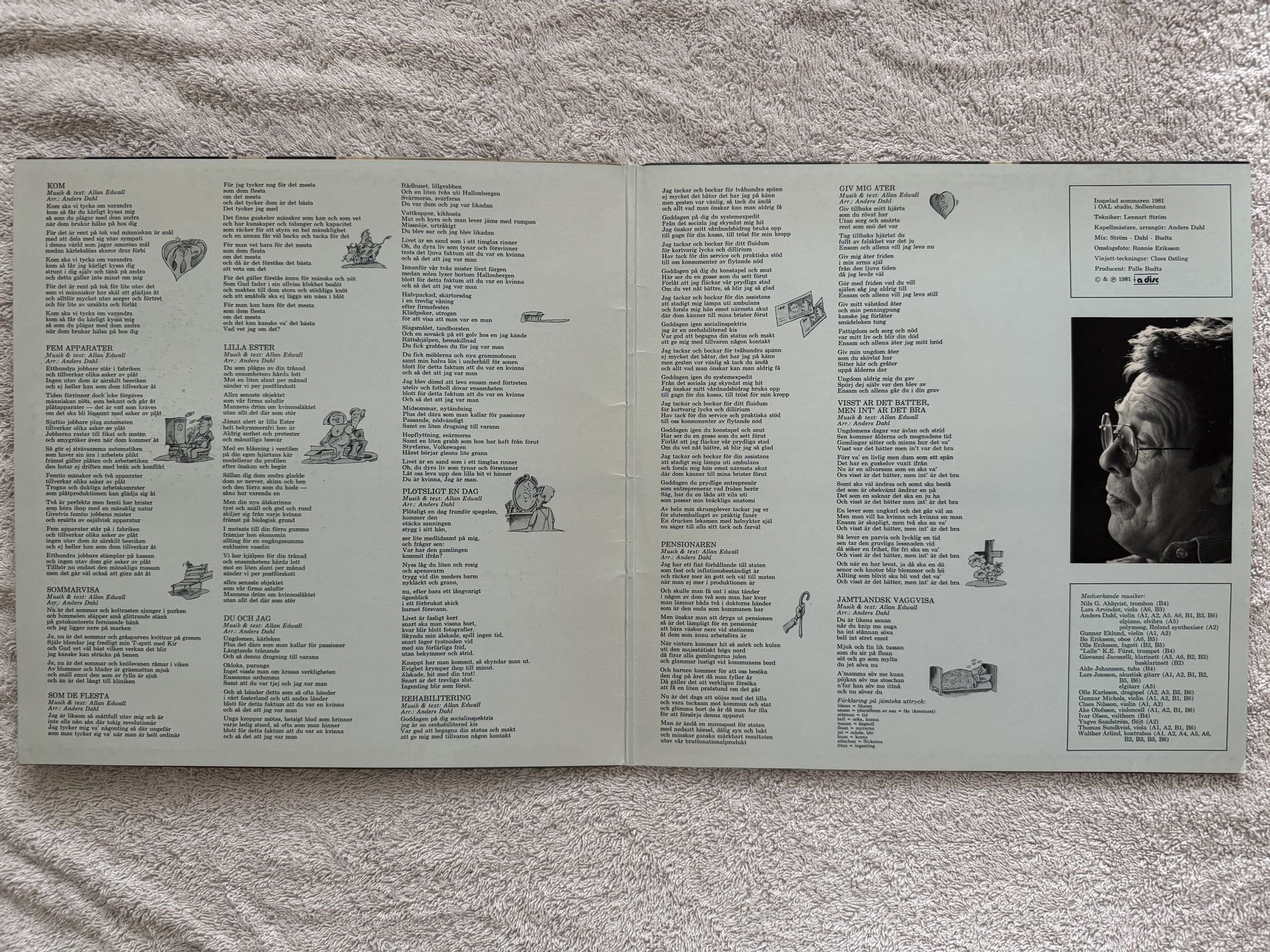 Omslagsbild för skivan ALLAN EDWALL färdknäpp LP -81 Swe A DISC ADI 89602