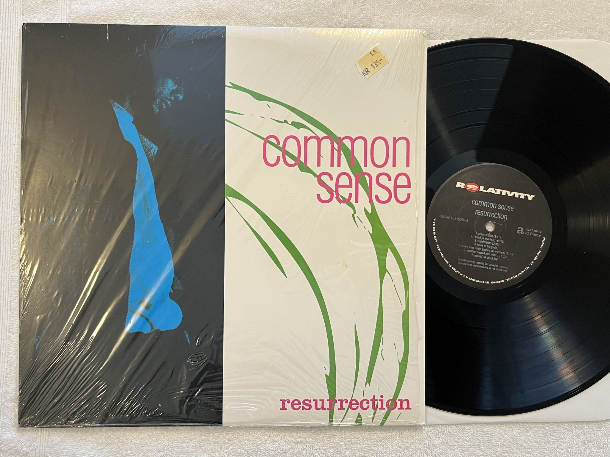 Omslagsbild för skivan COMMON SENSE resurrection LP -94 US RELATIVITY 88561-1208-1