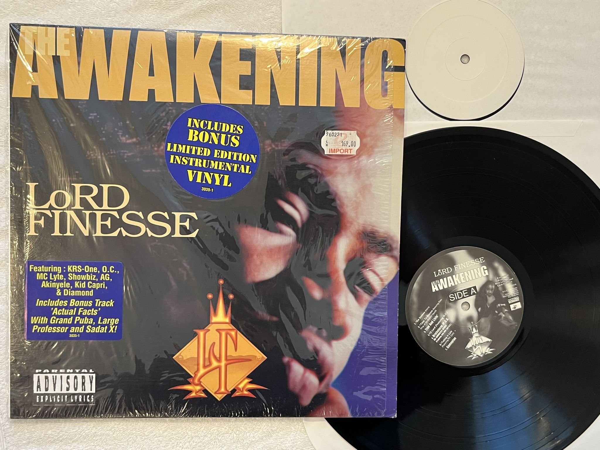 Omslagsbild för skivan LORD FINESSE awakening 2xLP -96 US PENALTY PREP3035 ** SPECIAL EDITION **