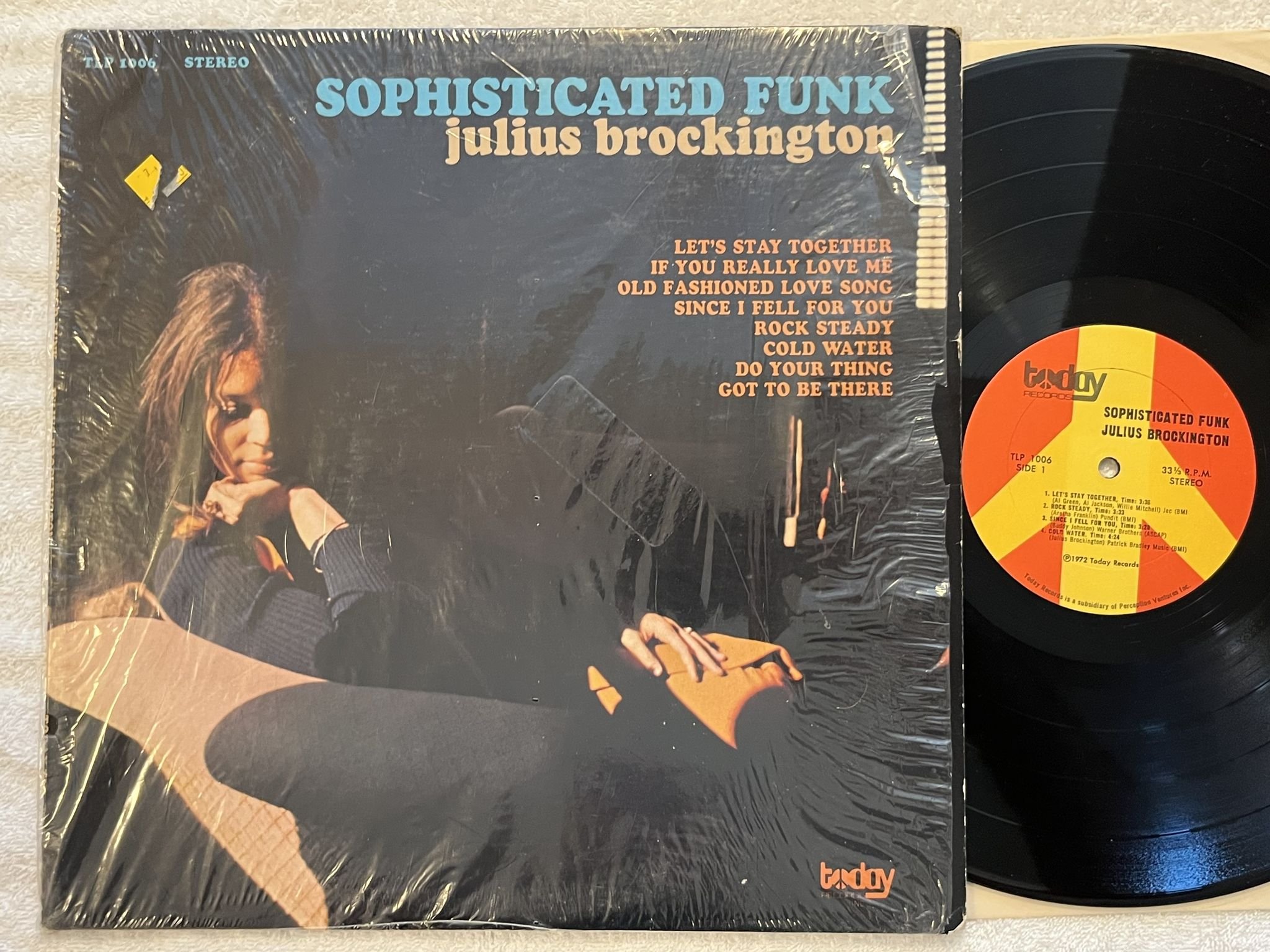 Omslagsbild för skivan JULIUS BROCKINGTON sophisticated funk LP -72 US TODAY TLP 1006
