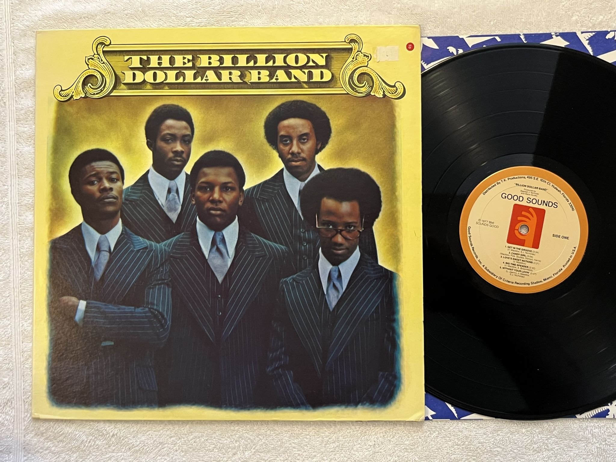 Omslagsbild för skivan BILLION DOLLAR BAND s/t LP -77 US GOOD SOUNDS GS102