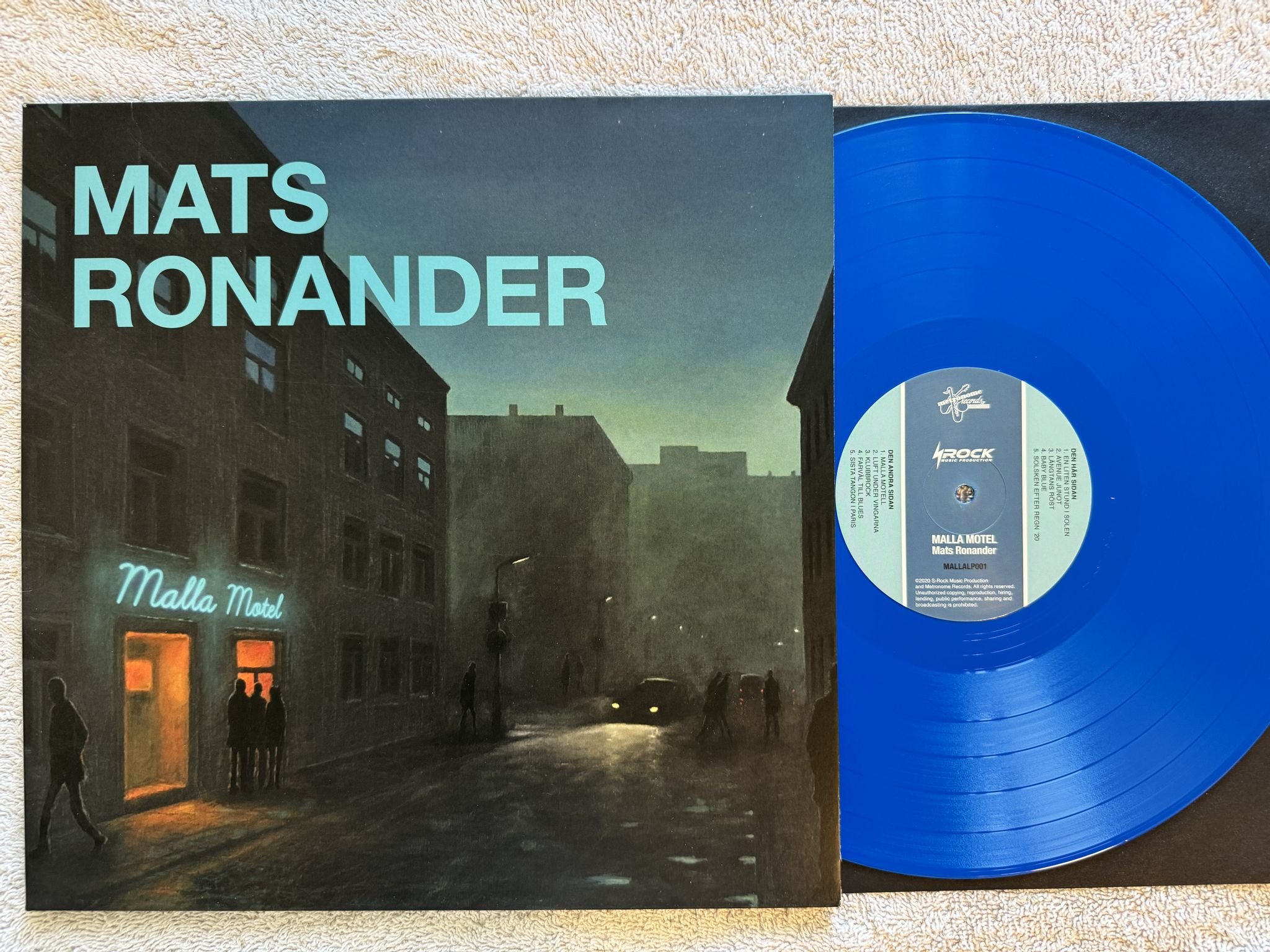 Omslagsbild för skivan MATS RONANDER Malla Motel LP 2020 METRONOME MALLALPP001