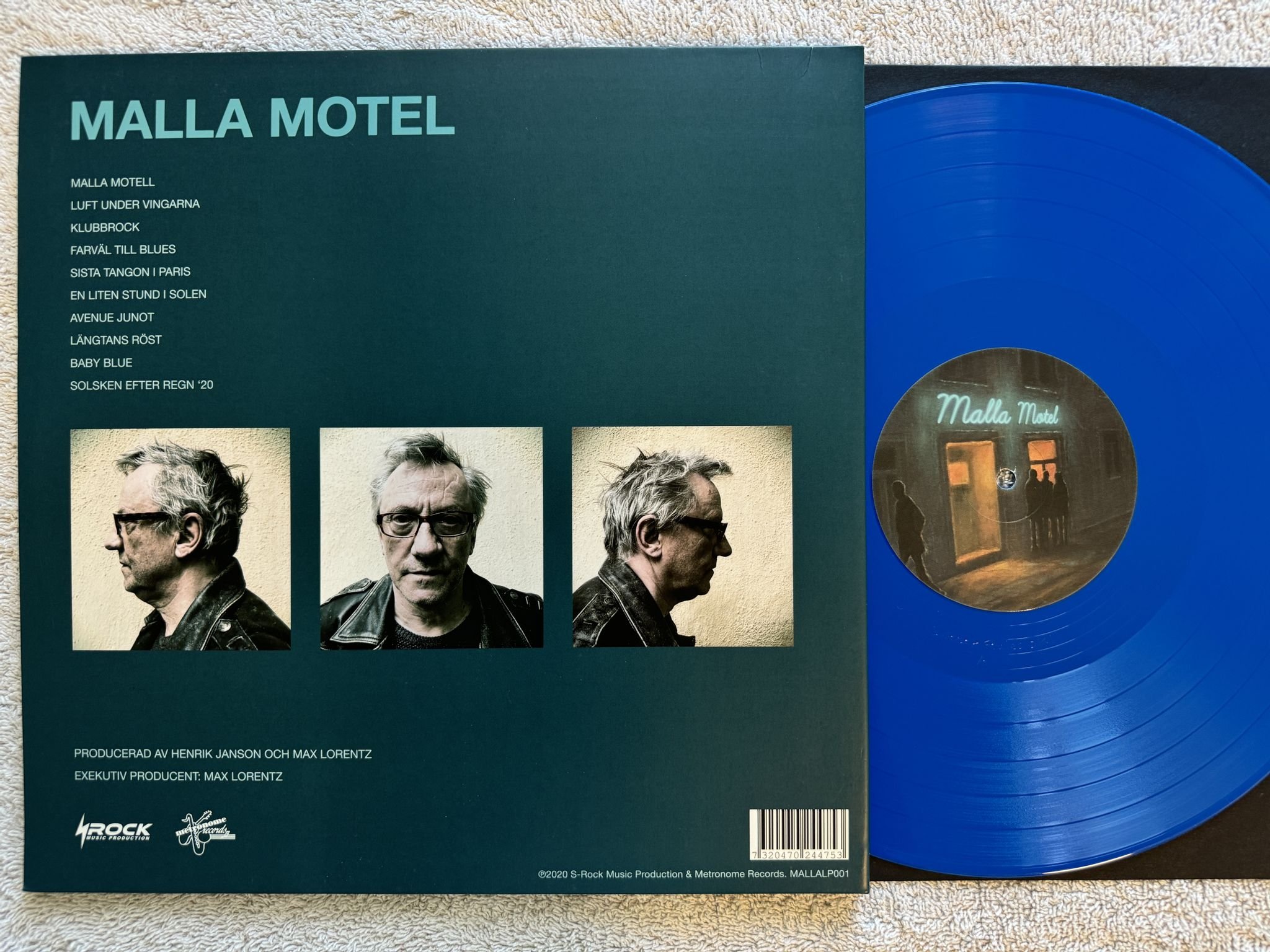 Omslagsbild för skivan MATS RONANDER Malla Motel LP 2020 METRONOME MALLALPP001