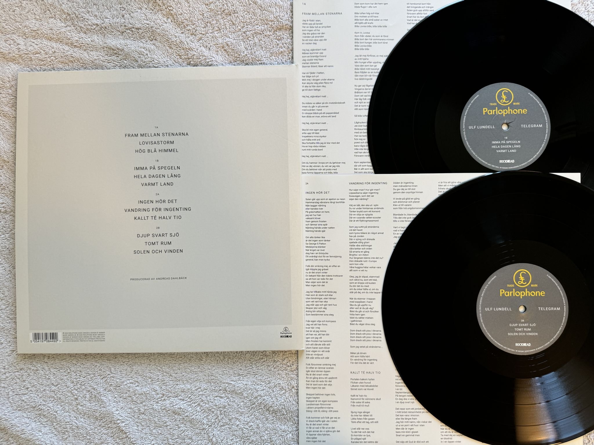 Omslagsbild för skivan ULF LUNDELL Telegram 2xLP 2020 PARLOPHONE 5054197084492