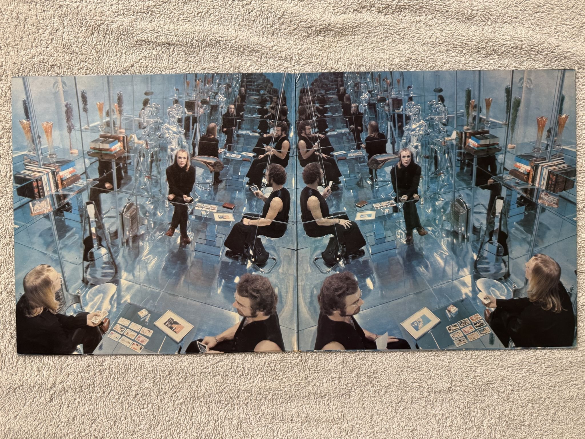 Omslagsbild för skivan FRIPP & ENO No Pussyfooting) LP -73 UK ISLAND HELP 16 *** AMBIENT ***