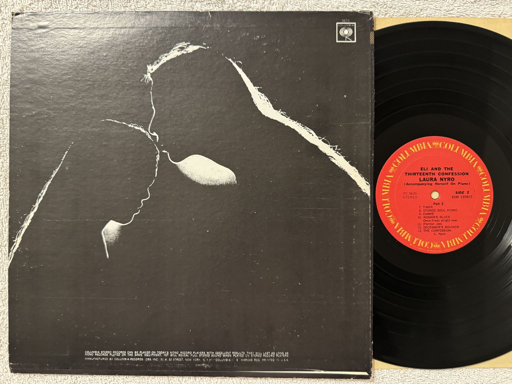 Omslagsbild för skivan LAURA NYRO eli & the thirteenth confession LP -68/73 COLUMBIA CS 9626