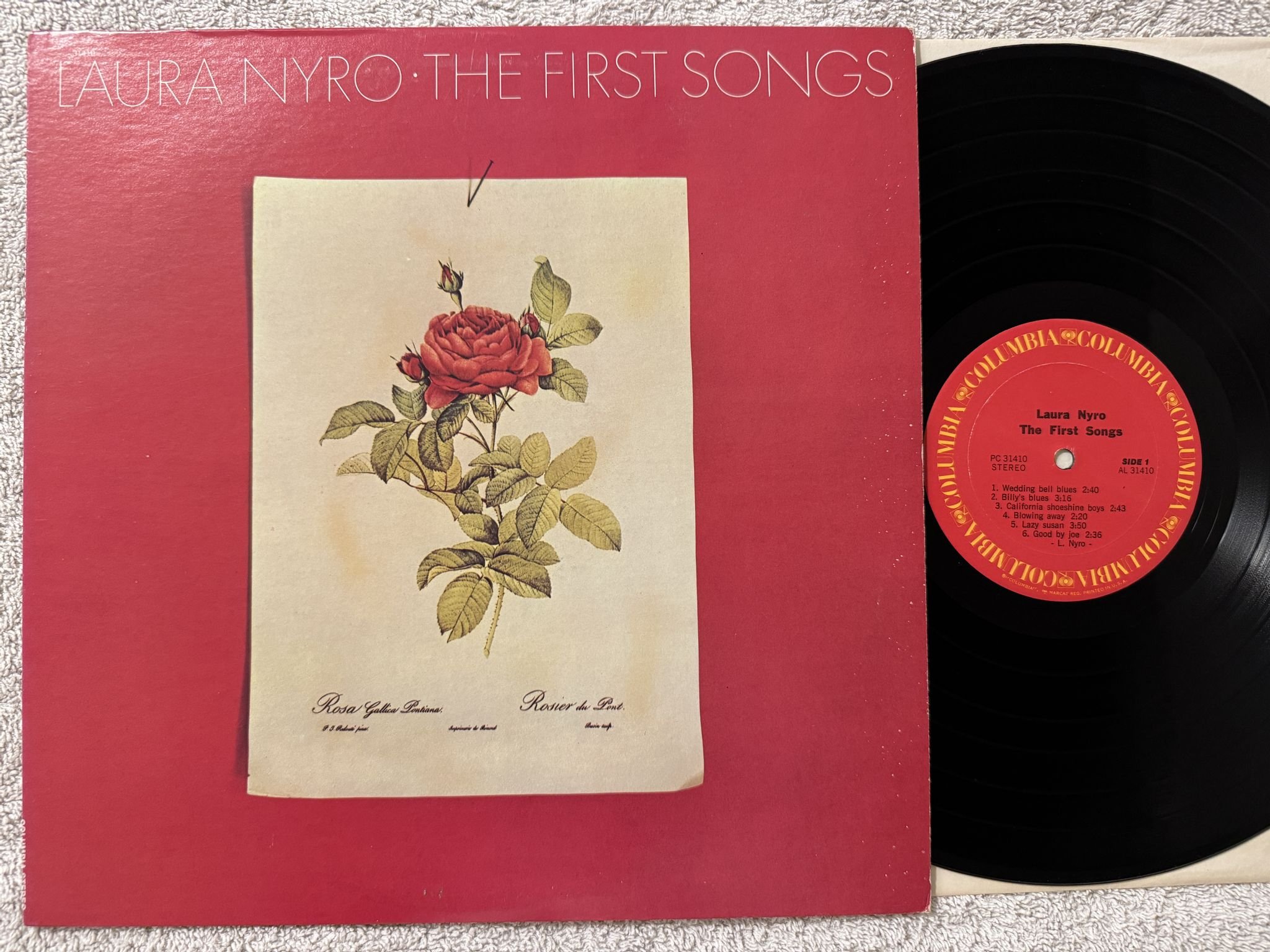 Omslagsbild för skivan LAURA NYRO the first songs LP -73 US COLUMBIA KC 31410