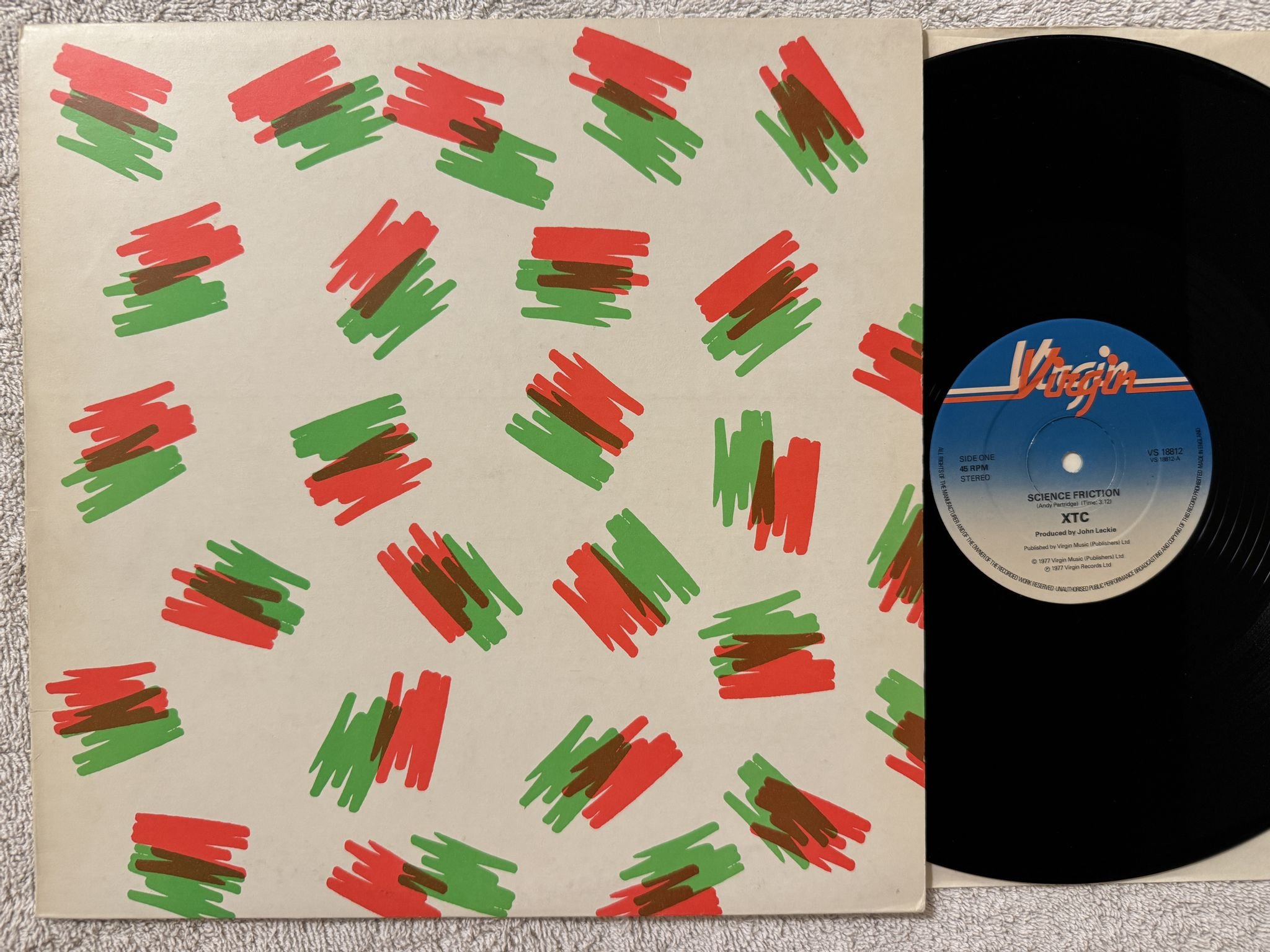 Omslagsbild för skivan XTC 3D • 12"EP -77 UK virgin vs 18812