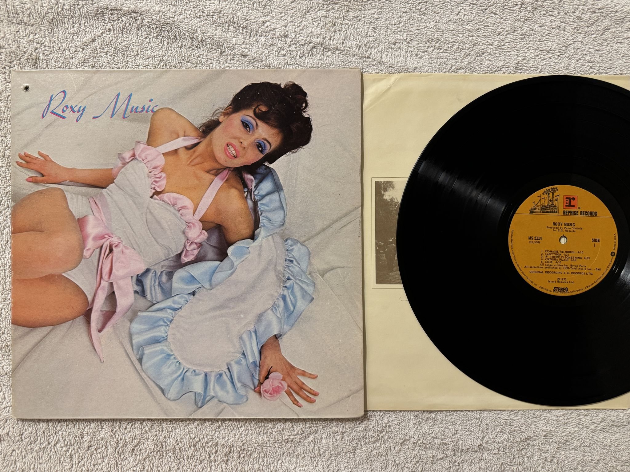 Omslagsbild för skivan ROXY MUSIC s/t LP US REPRISE MS 2114