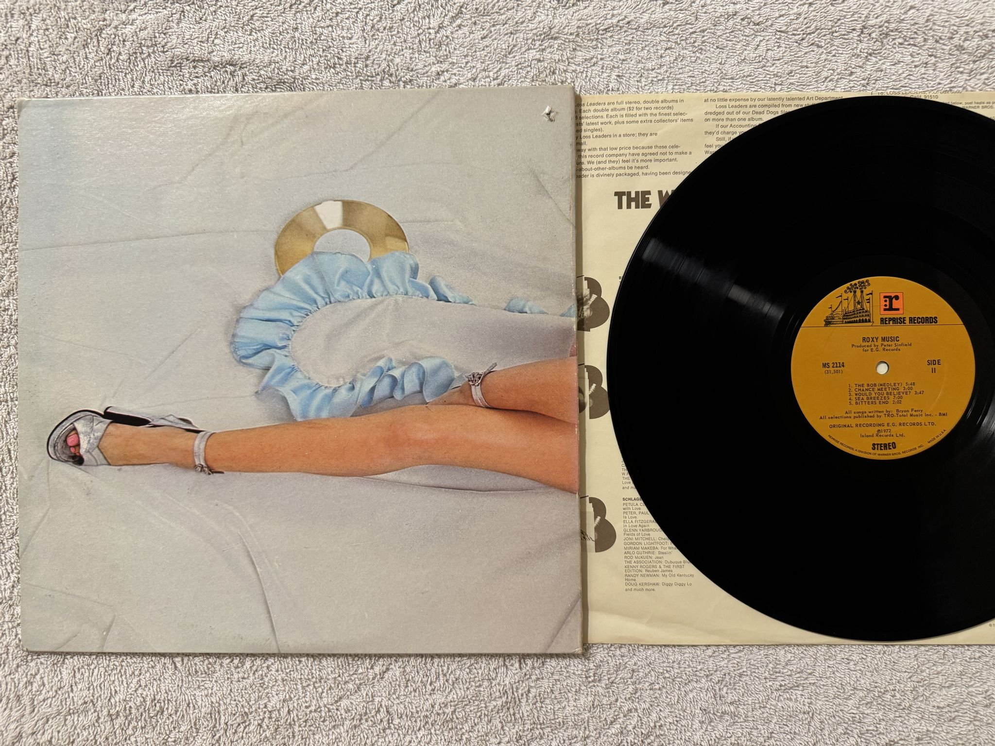 Omslagsbild för skivan ROXY MUSIC s/t LP US REPRISE MS 2114