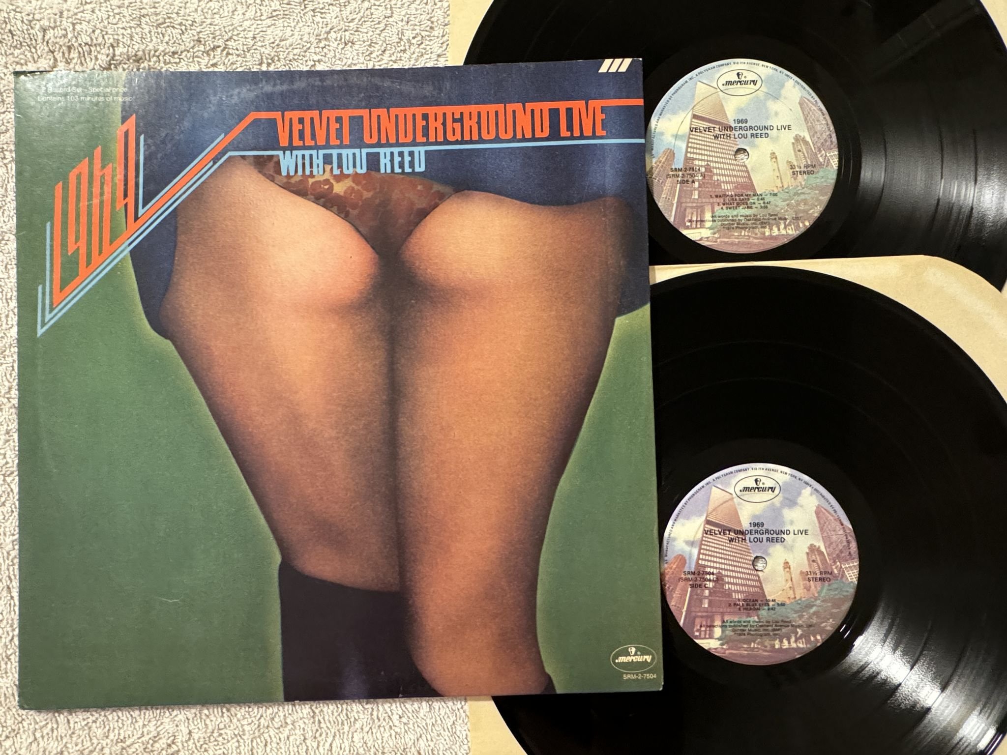 Omslagsbild för skivan THE VELVET UNDERGROUND w/ Lou Red 1969 LP re US WARNER SRM-2-7504