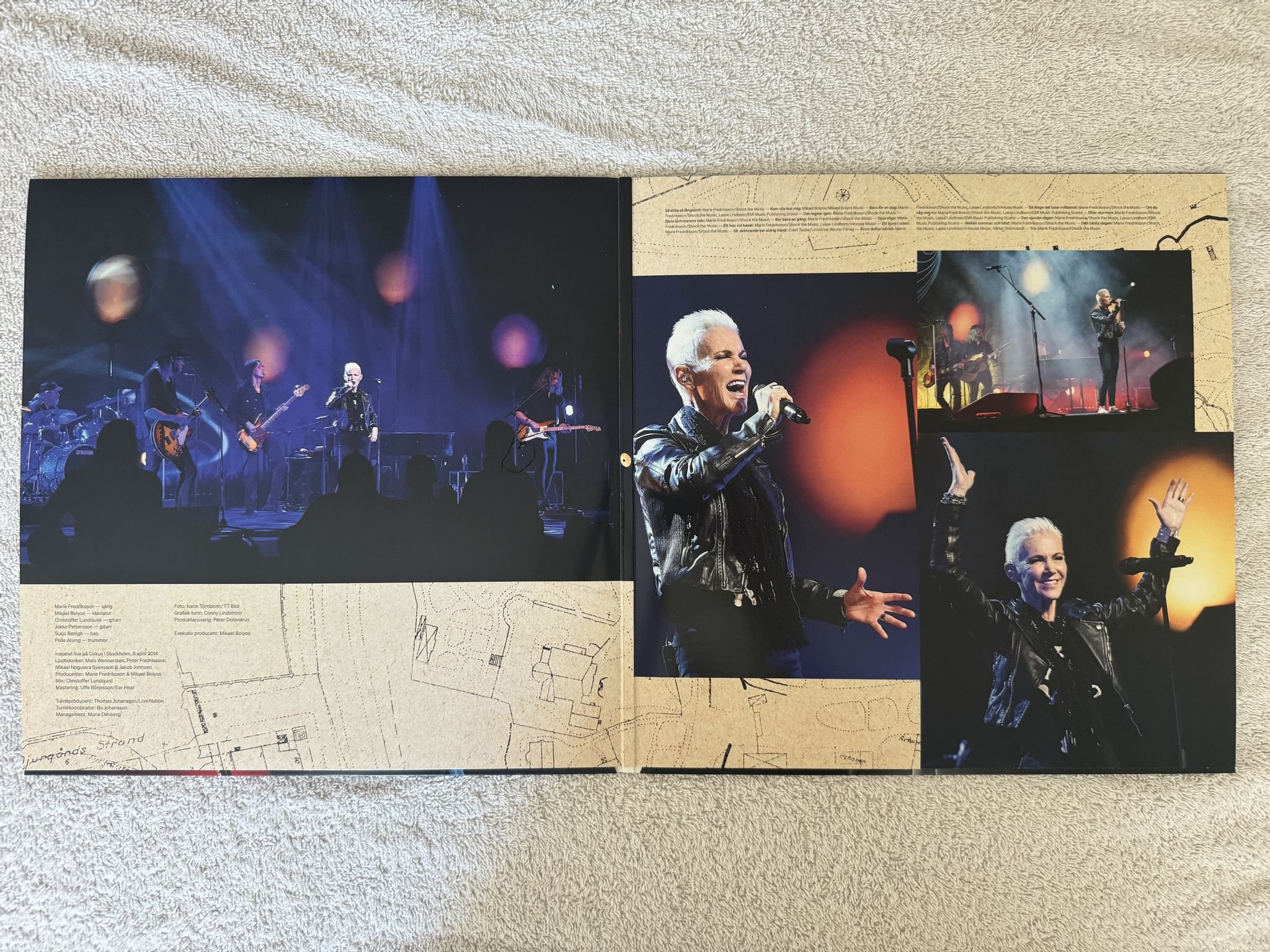 Omslagsbild för skivan MARIE FREDRIKSSON Live Från Cirkus 2xLP 2024 Swe AMIGO AMLP 1036