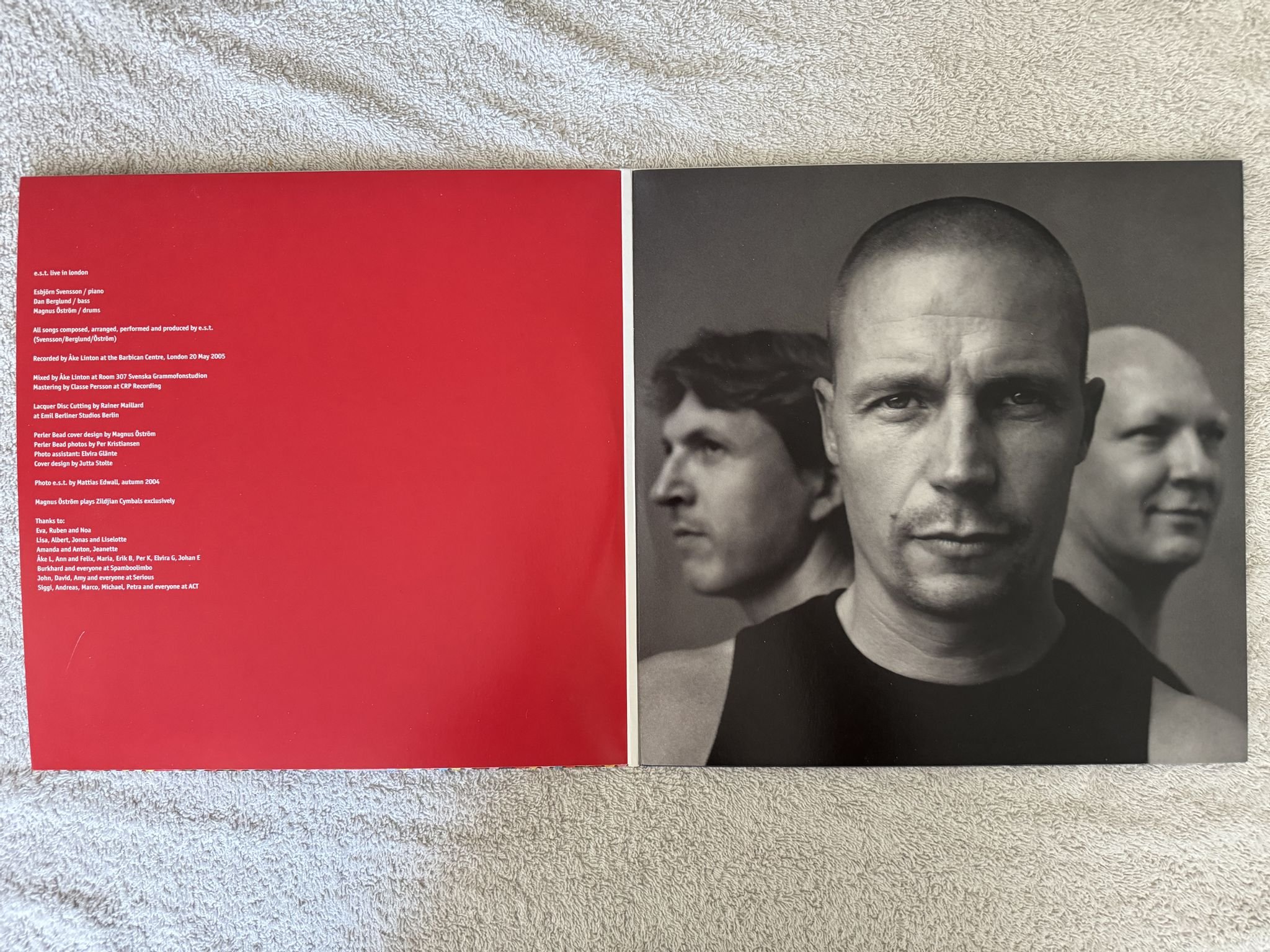 Omslagsbild för skivan ESBJÖRN SVENSSON TRIO Live In London 2xLP 2018 ACT 9042-1