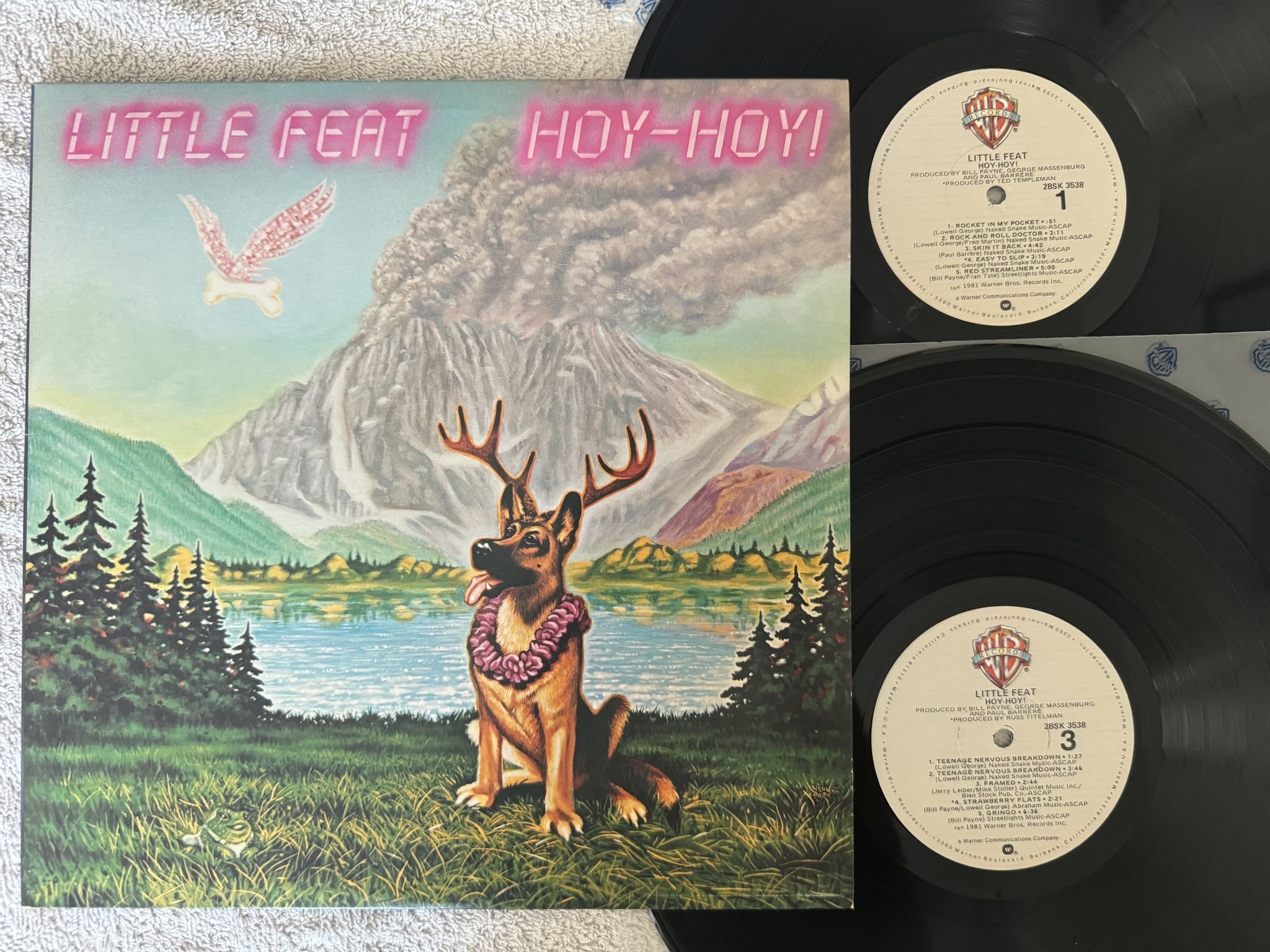 Omslagsbild för skivan LITTLE FEAT hoy-hoy! 2xLP -81 US WARNER 2BSK 3538