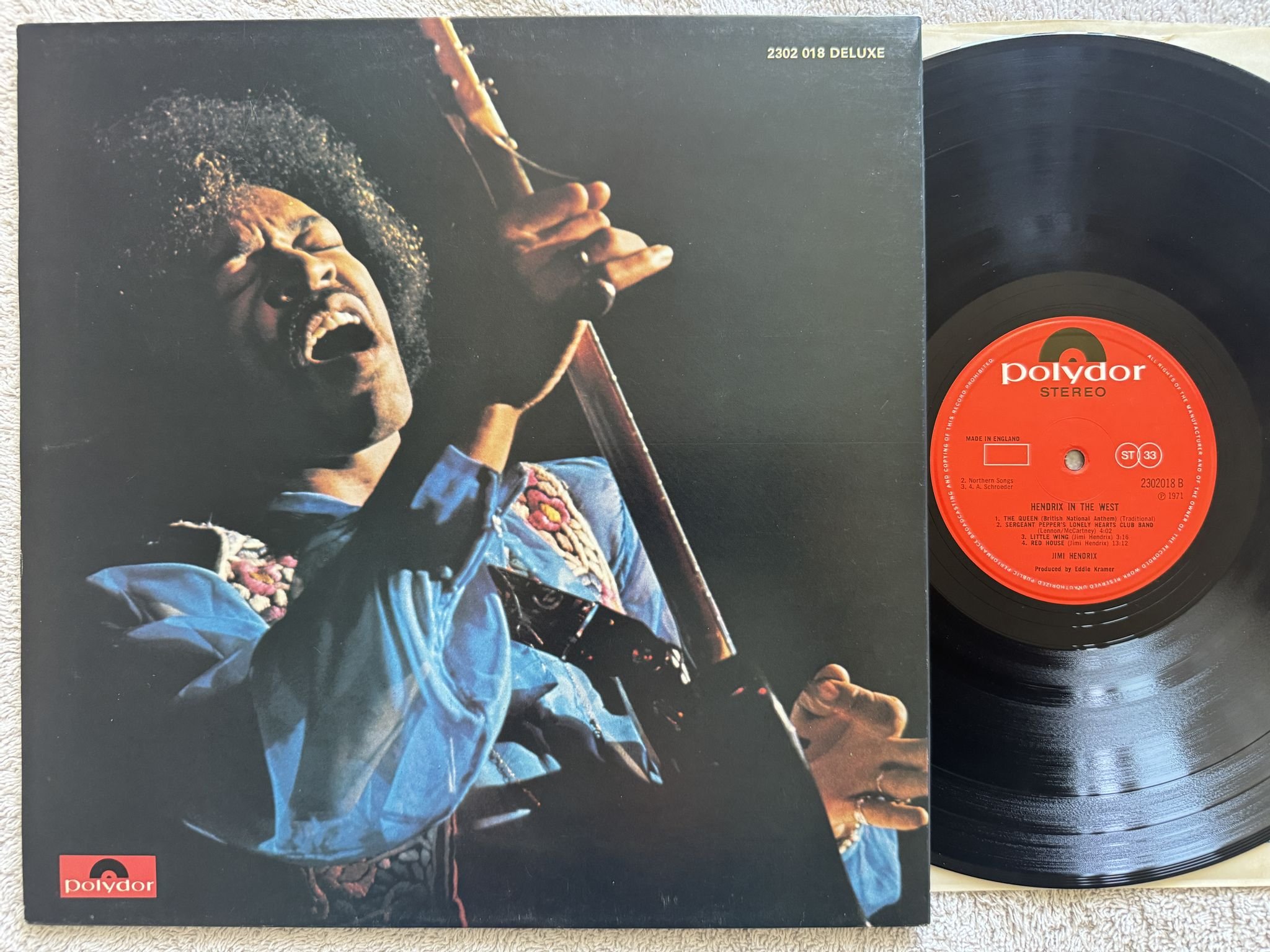 Omslagsbild för skivan JIMI HENDRIX Hendrix in the west LP -71 UK POLYDOR 2302018