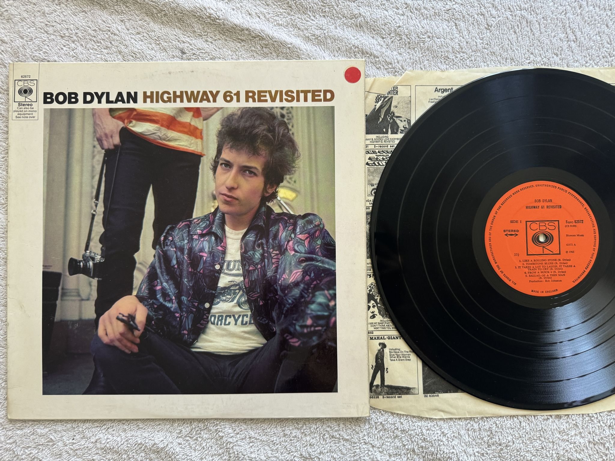 Omslagsbild för skivan BOB DYLAN highway 61 revisited LP -65 UK CBS SBPG 62572