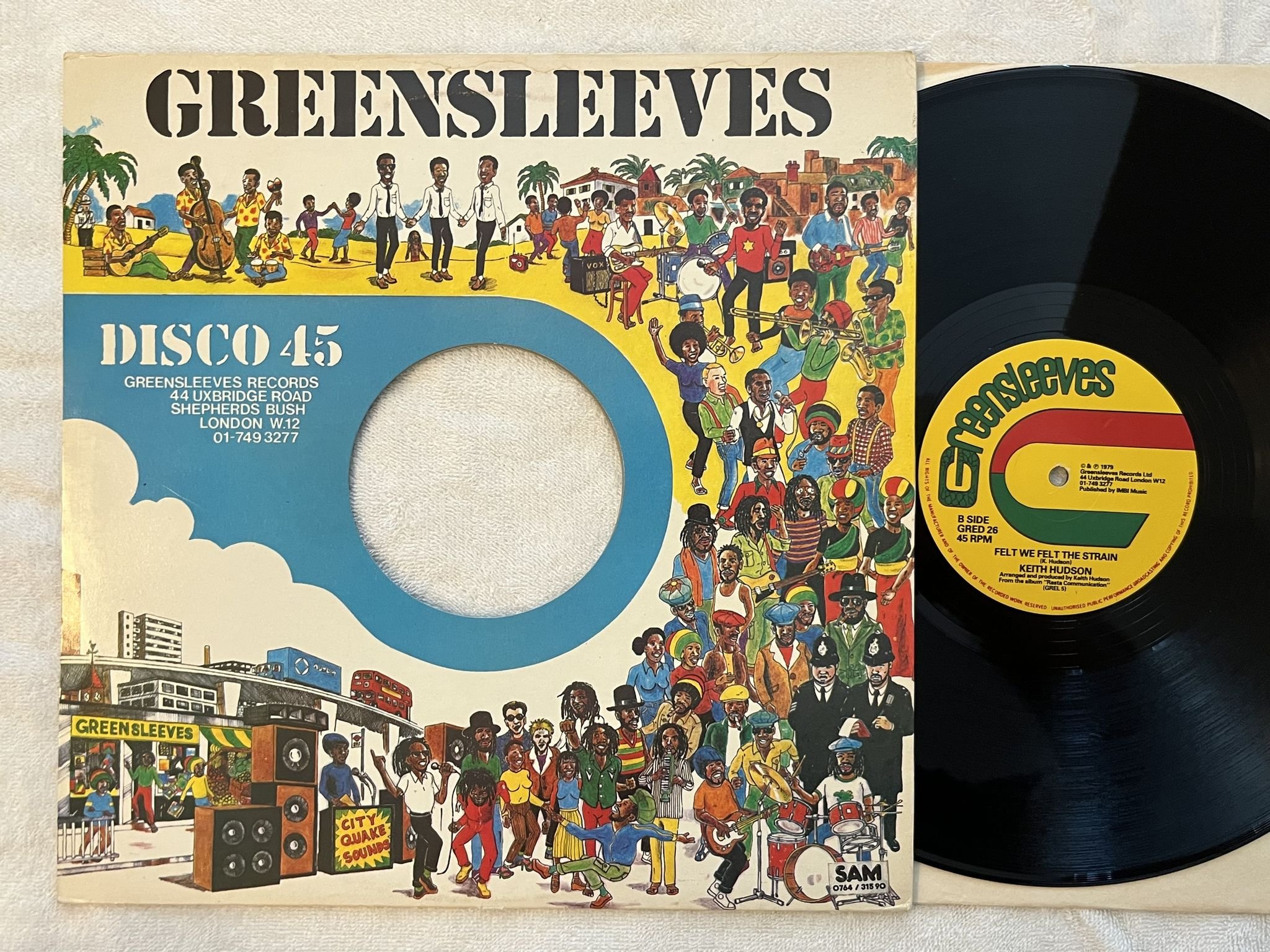 Omslagsbild för skivan KEITH HUDSON nuh skin up 12"single -79 UK GREENSLEEVES GRED 26