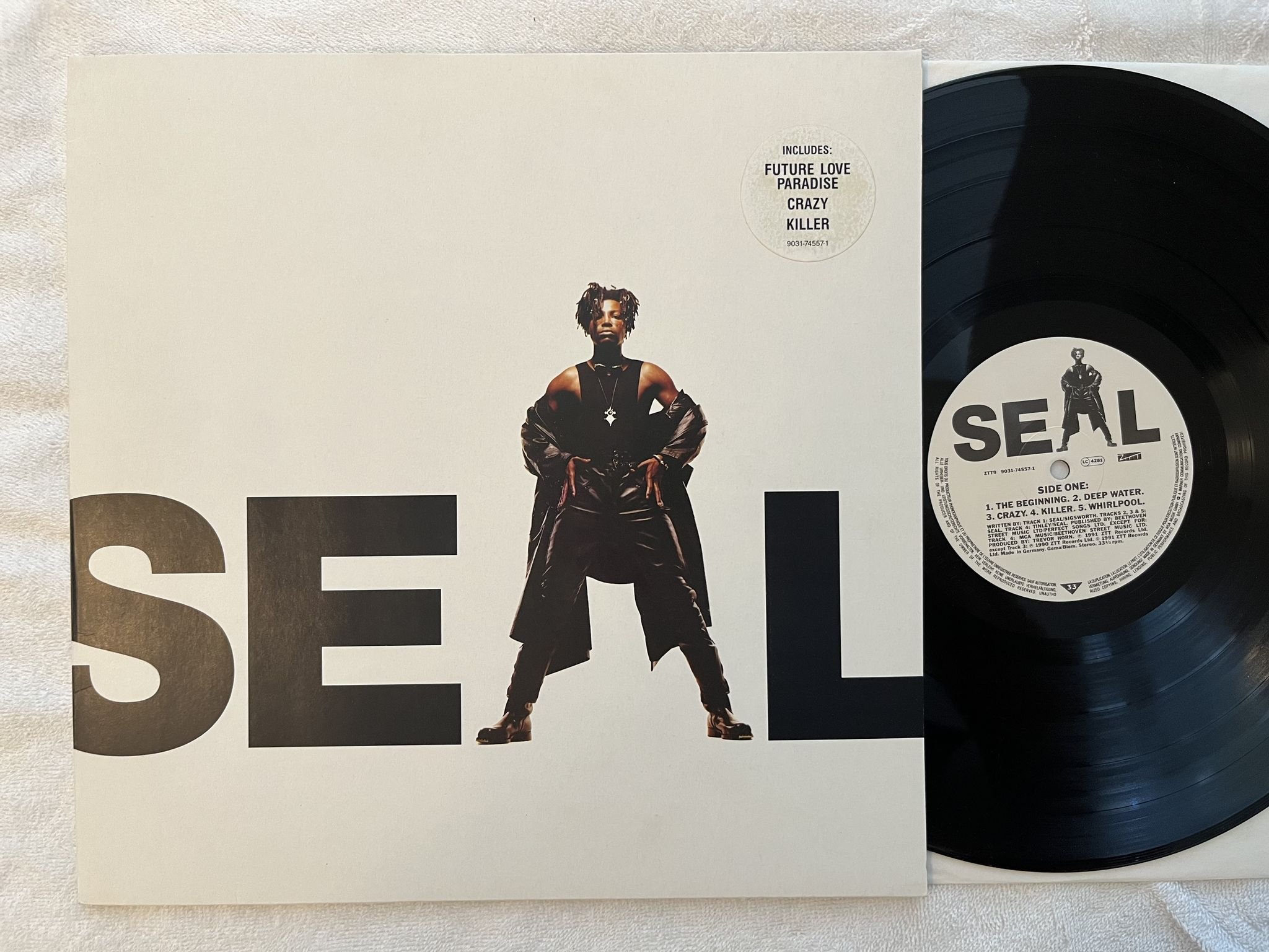 Omslagsbild för skivan SEAL s/t LP -91 ZTT ZTT9 9031-74557-1 *** CLASSIC ***