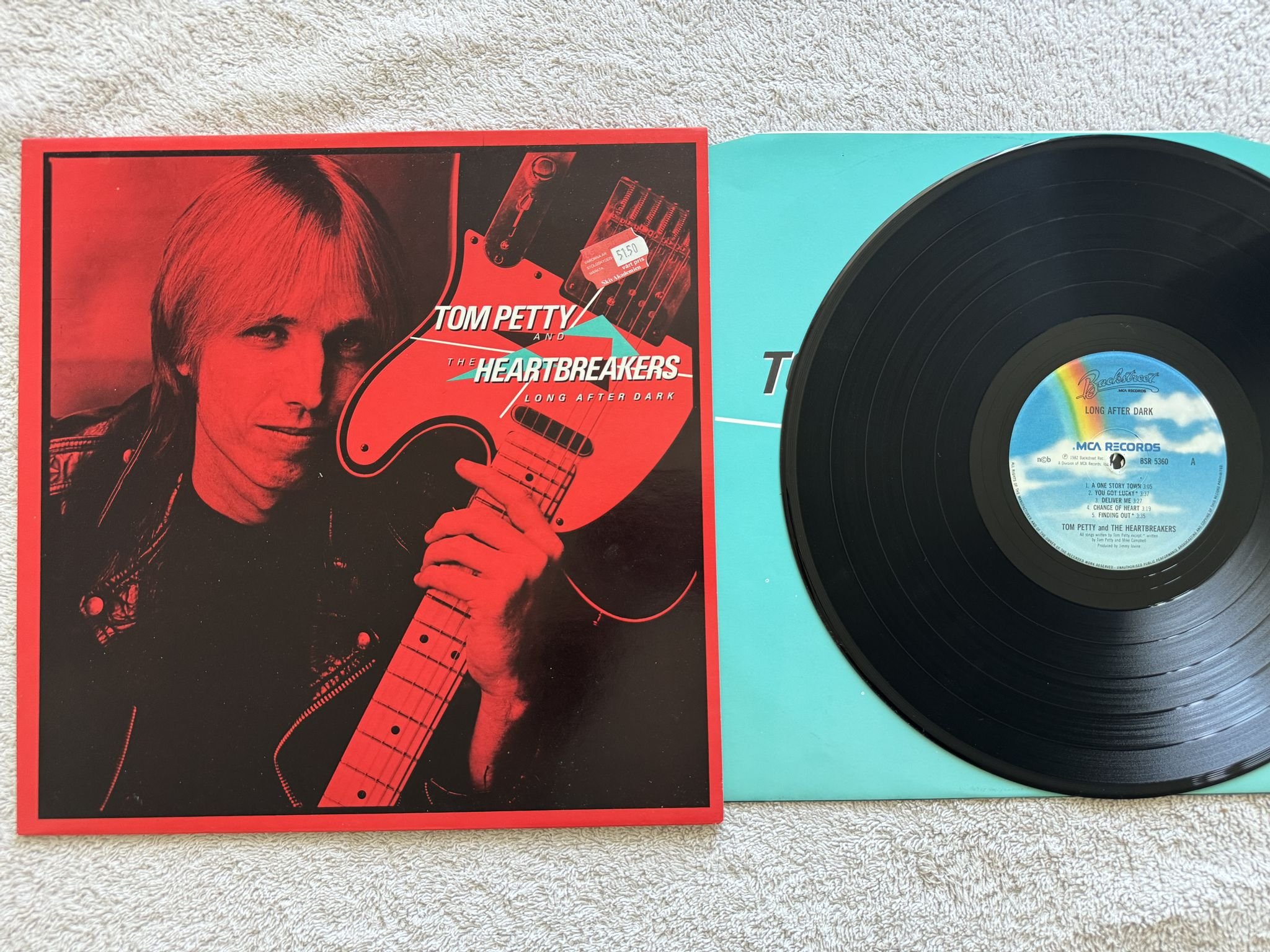 Omslagsbild för skivan TOM PETTY & THE HEARTBREAKERS Long After Dark LP -82 ncb BACKSTREET BSR 5360