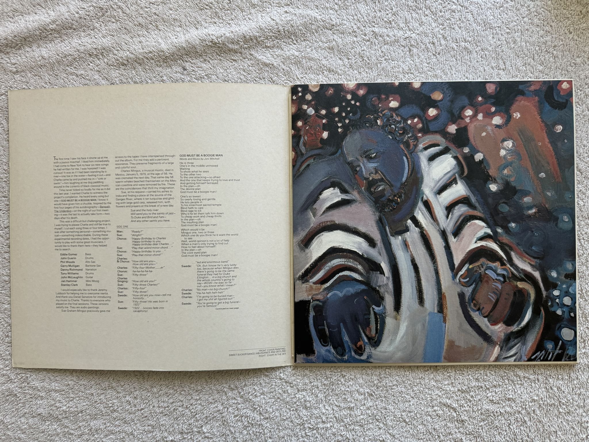 Omslagsbild för skivan JONI MITCHELL mingus LP Ger ASYLUM AS 53091