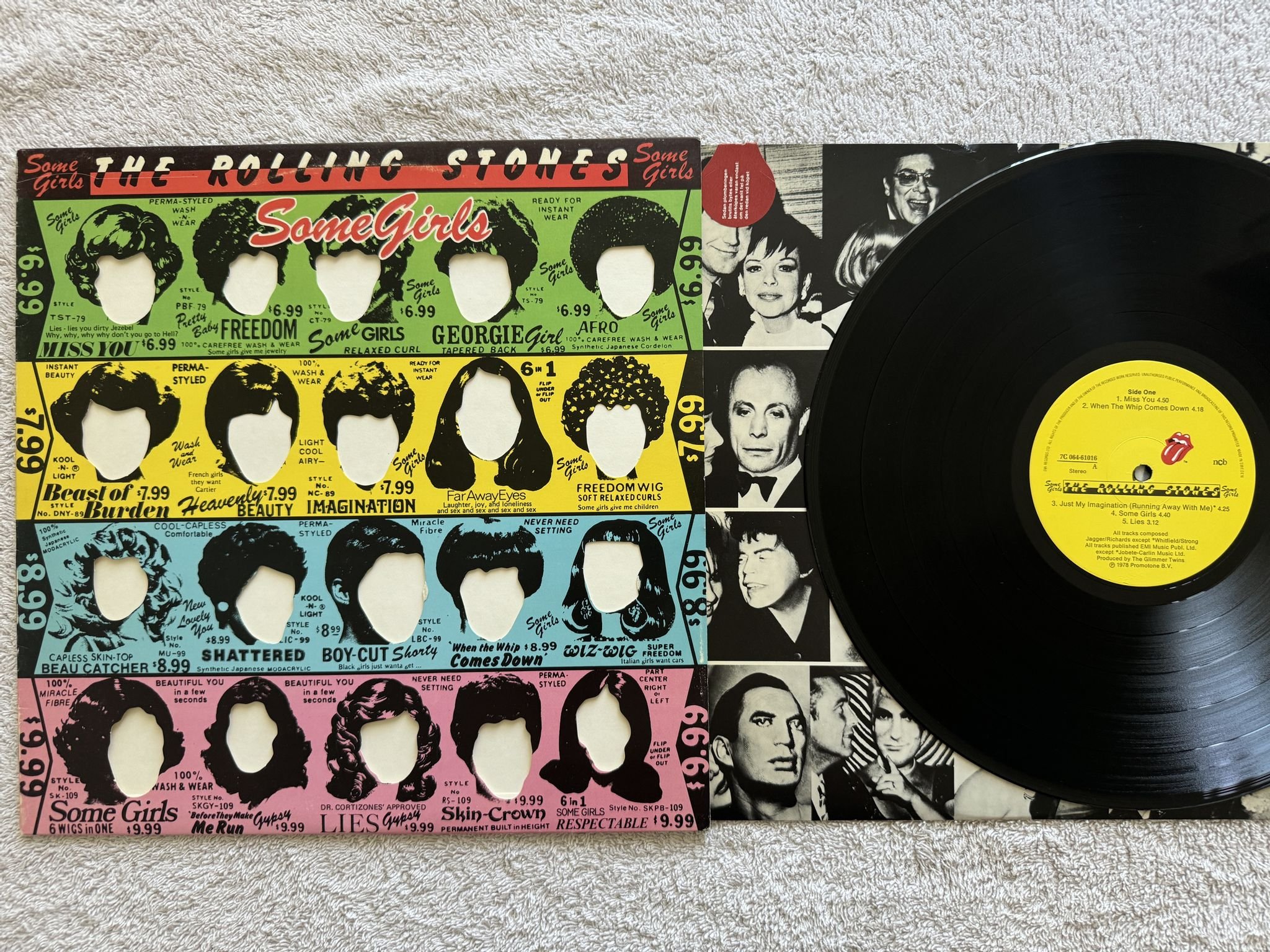 Omslagsbild för skivan THE ROLLING STONES some girls LP re ncb 7C 064-61016