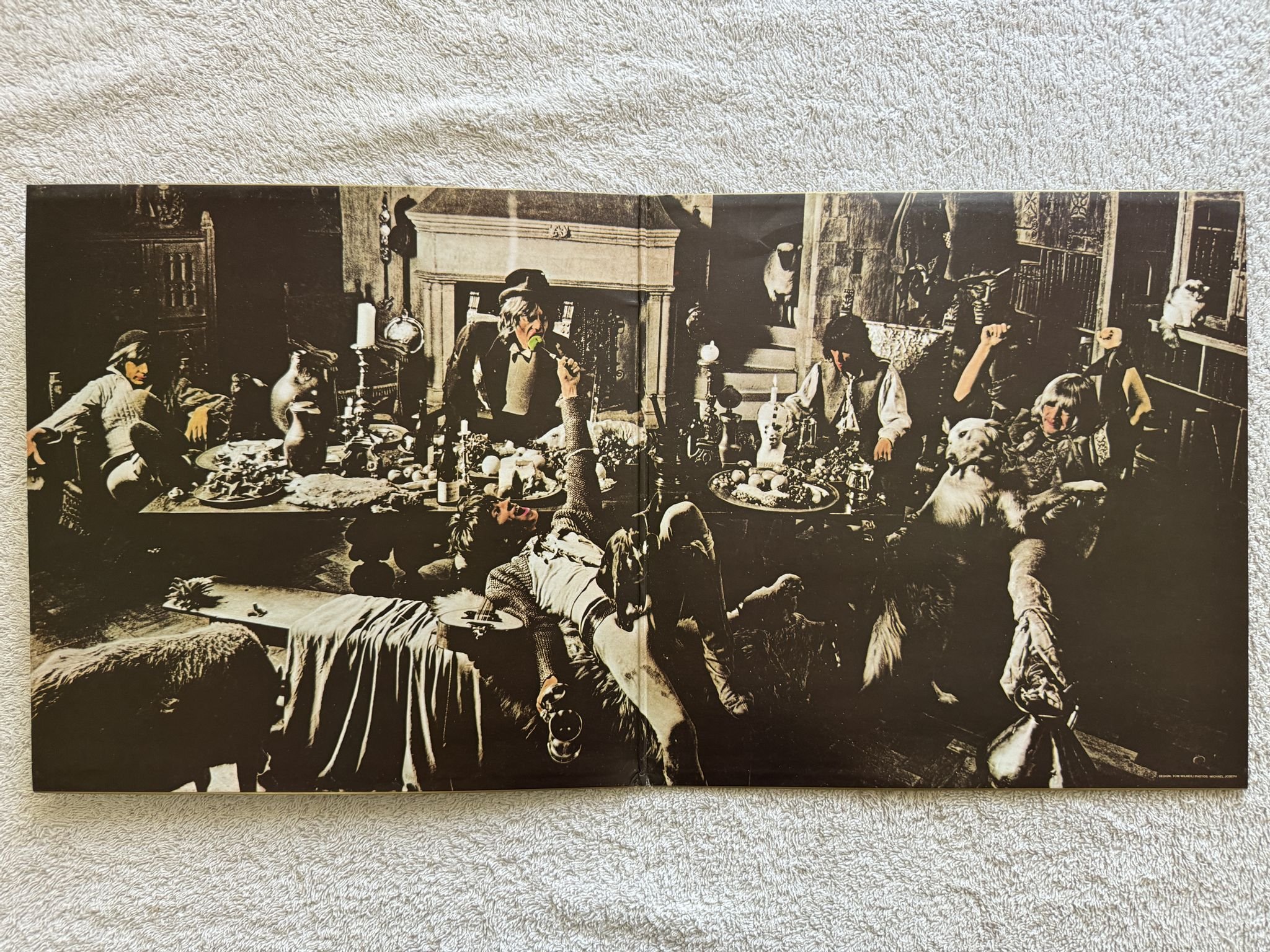 Omslagsbild för skivan THE ROLLING STONES beggars banquet LP UK DECCA SKL 4955