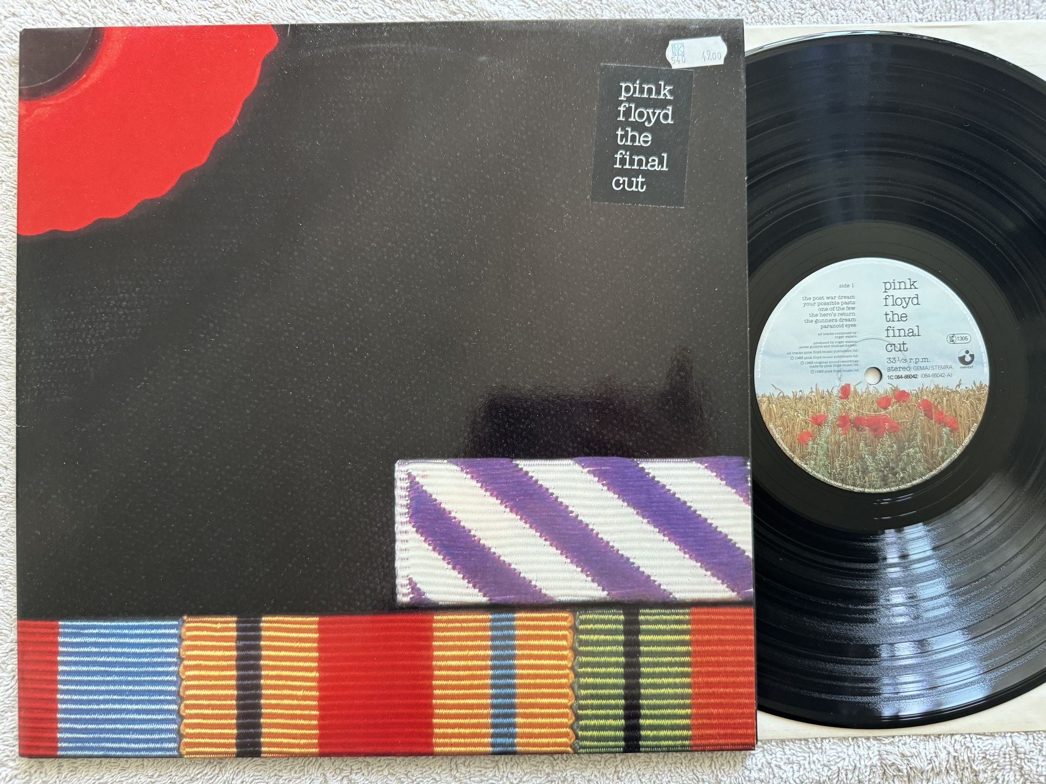 Omslagsbild för skivan PINK FLOYD final cut LP Ger -83 EMI / HARVEST 1C 064-65042
