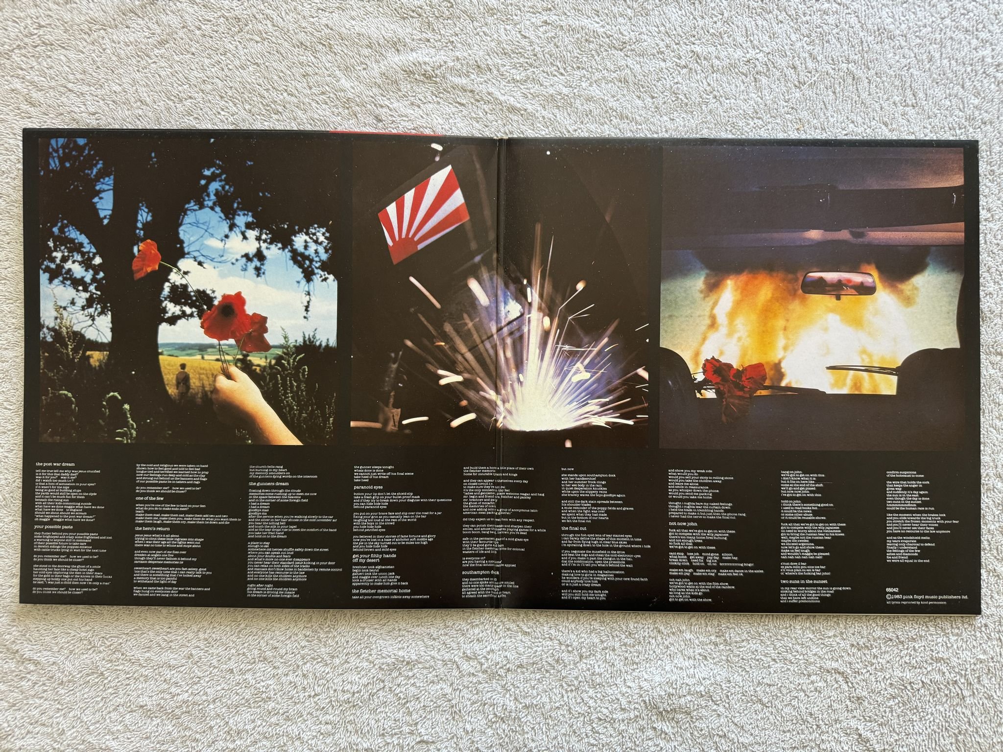 Omslagsbild för skivan PINK FLOYD final cut LP Ger -83 EMI / HARVEST 1C 064-65042