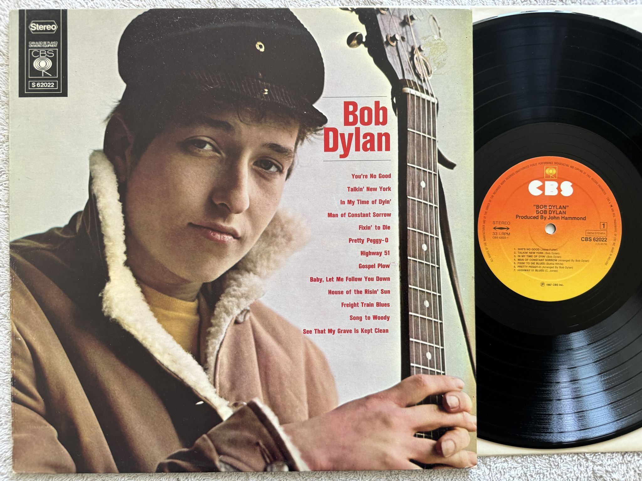 Omslagsbild för skivan BOB DYLAN s/t LP re Hol CBS 62022