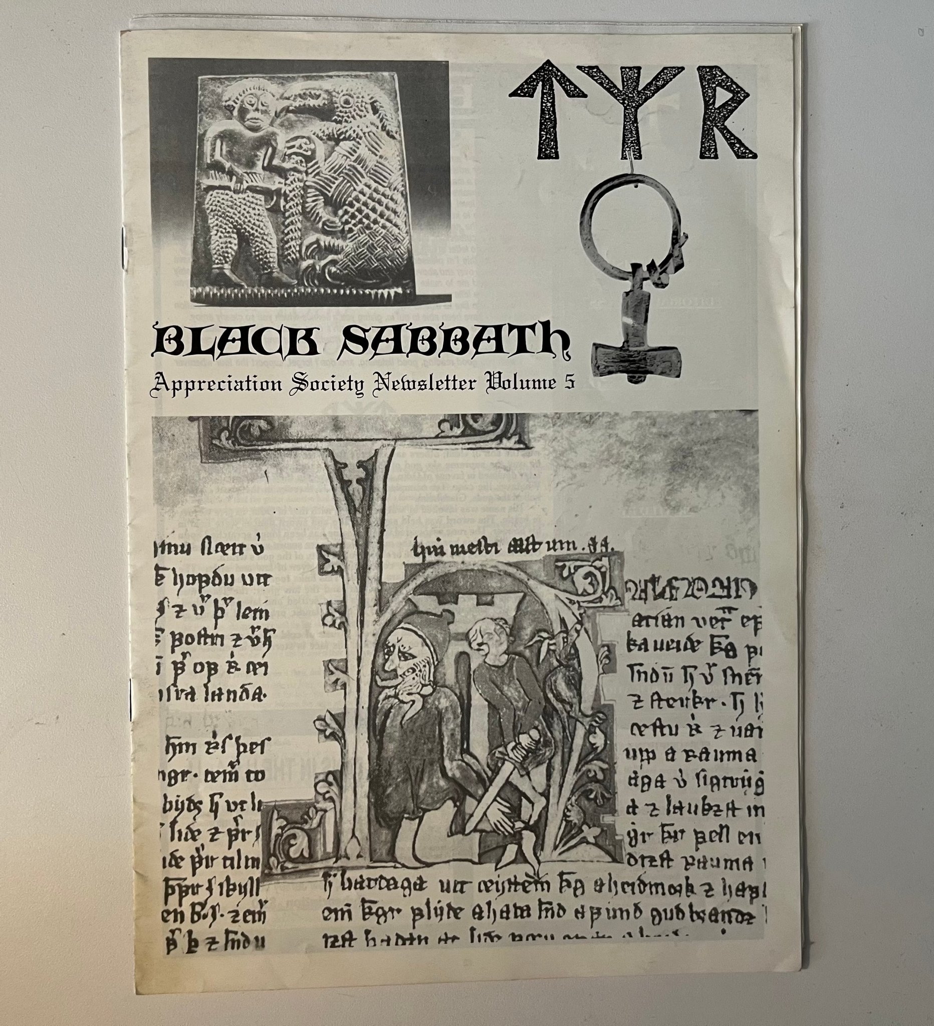 Omslagsbild för skivan Black Sabbath Appreciation Society Newsletter volume 1 - 5 ** Ozzy Osbourne **