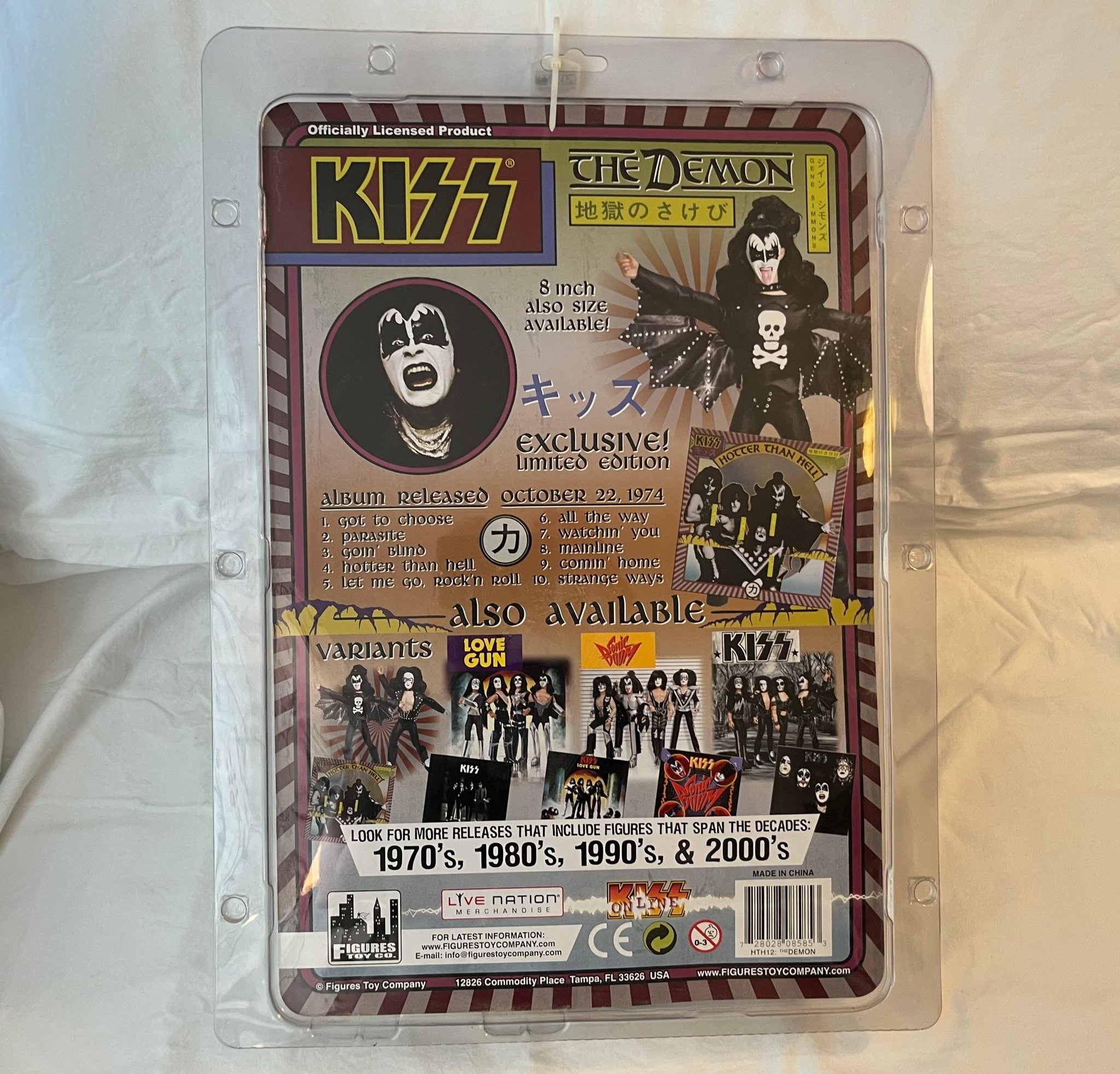 Omslagsbild för skivan KISS oanvänd 30cm hög docka