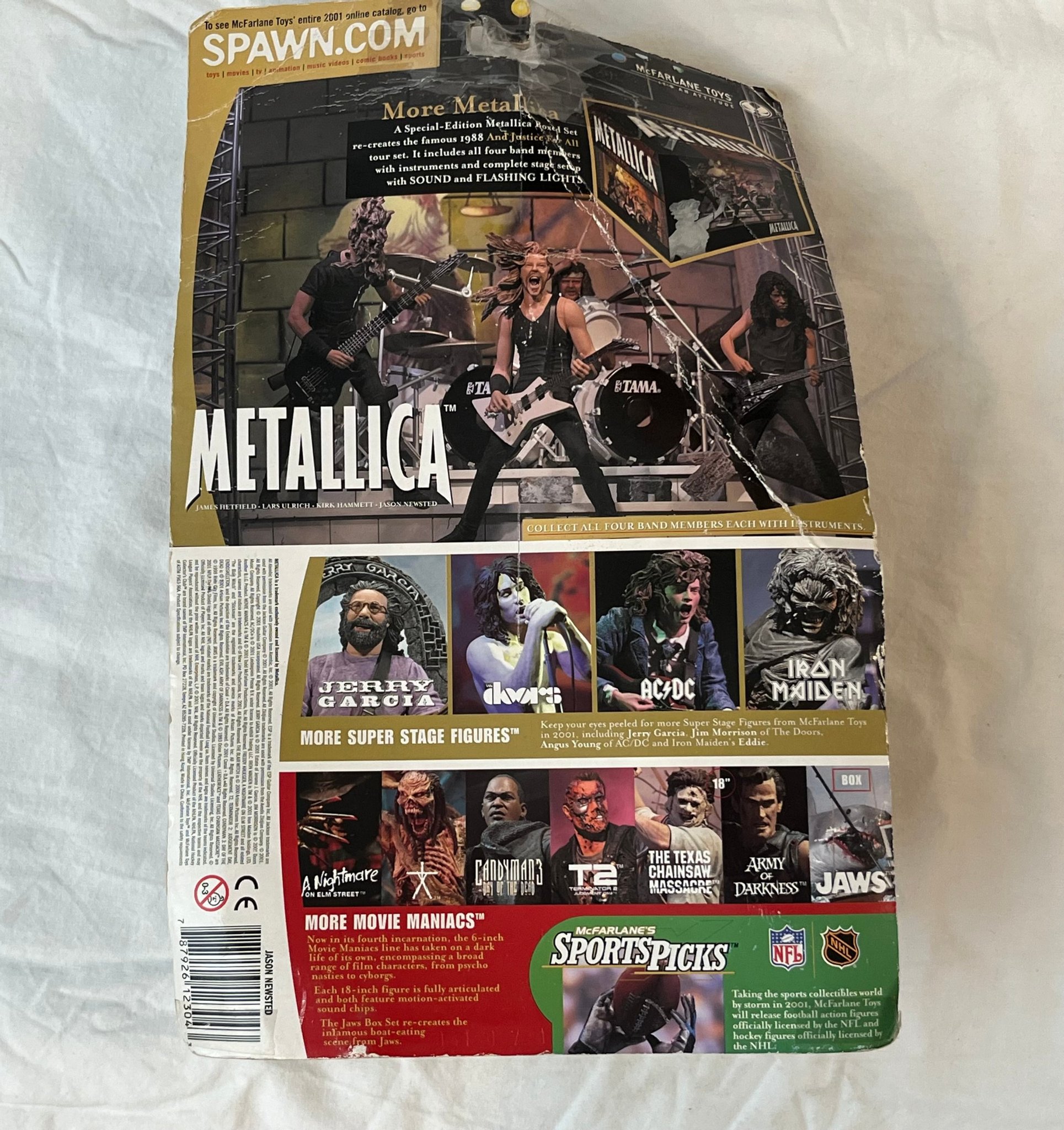 Omslagsbild för skivan JASON NEWSTED oanvänd docka Metallica