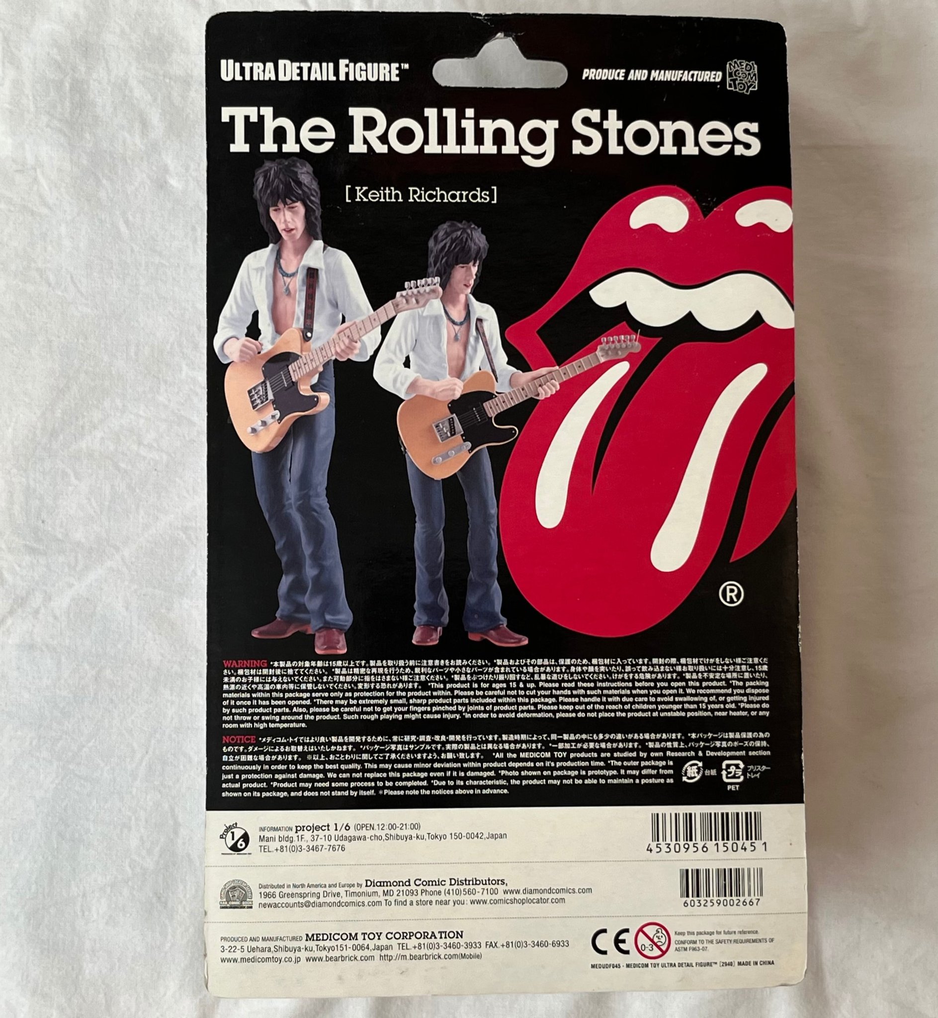 Omslagsbild för skivan KEITH RICHARDS oanvänd docka THE ROLLING STONES