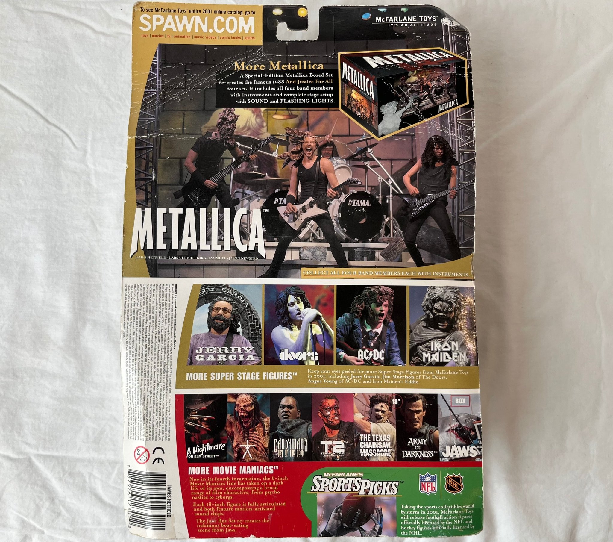 Omslagsbild för skivan JAMES HETFIELD oanvänd docka METALLICA