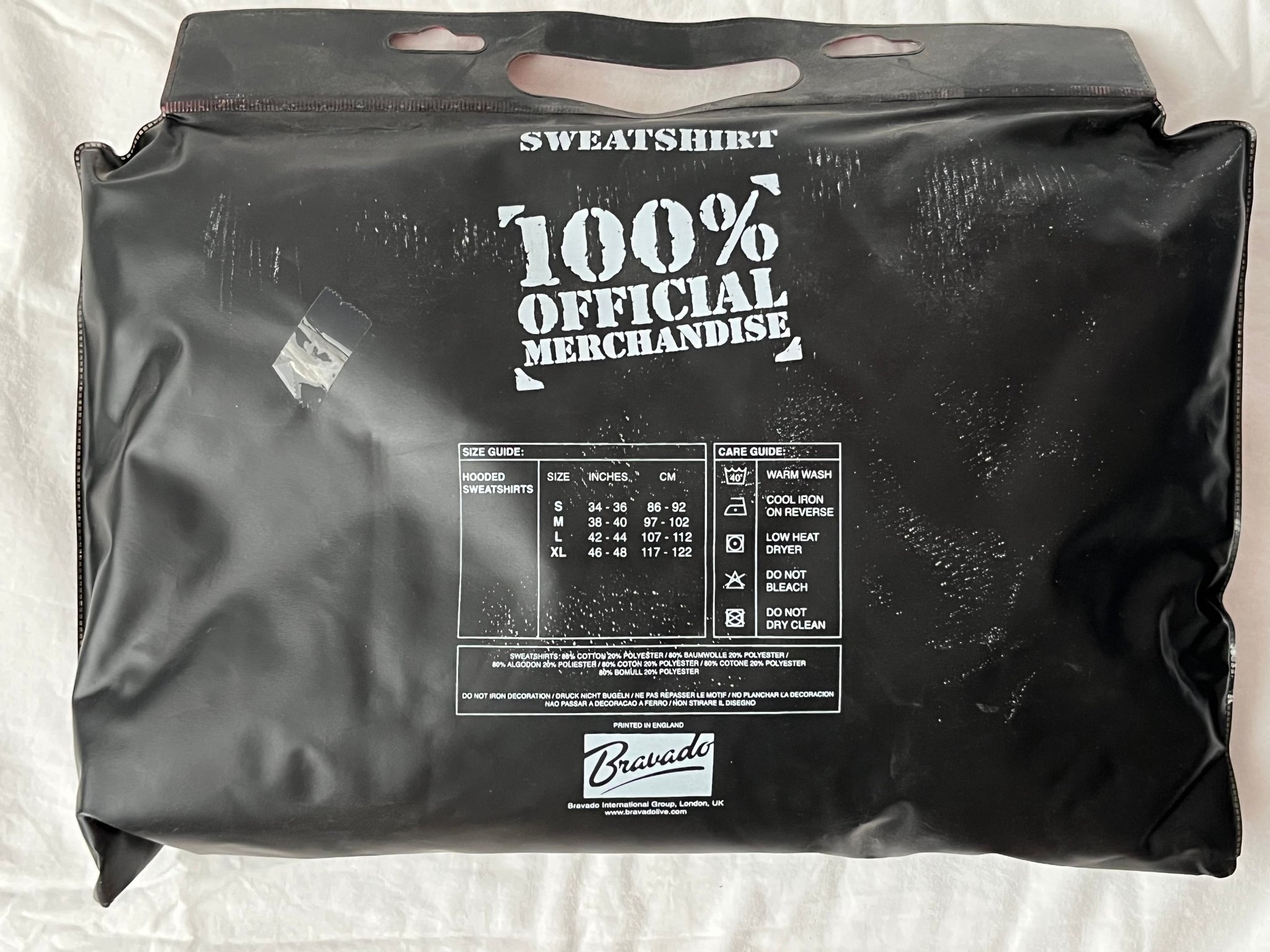 Omslagsbild för skivan THE ROLLING STONES ny i plastförpackning Storlek LARGE