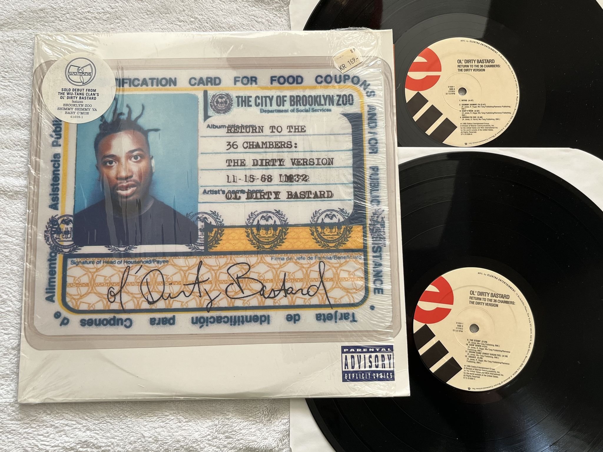 Omslagsbild för skivan OL DIRTY BASTARD Return To The 36 Chambers: Dirty Version 2xLP -95 US ELEKTRA