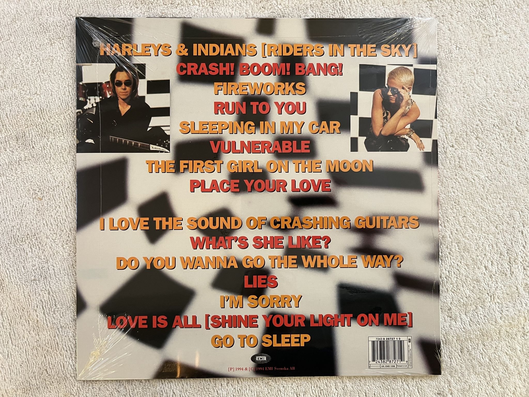 Omslagsbild för skivan ROXETTE Crash! Boom! Bang! LP -94 emi 724382872719 ** Sealed / hype sticker **