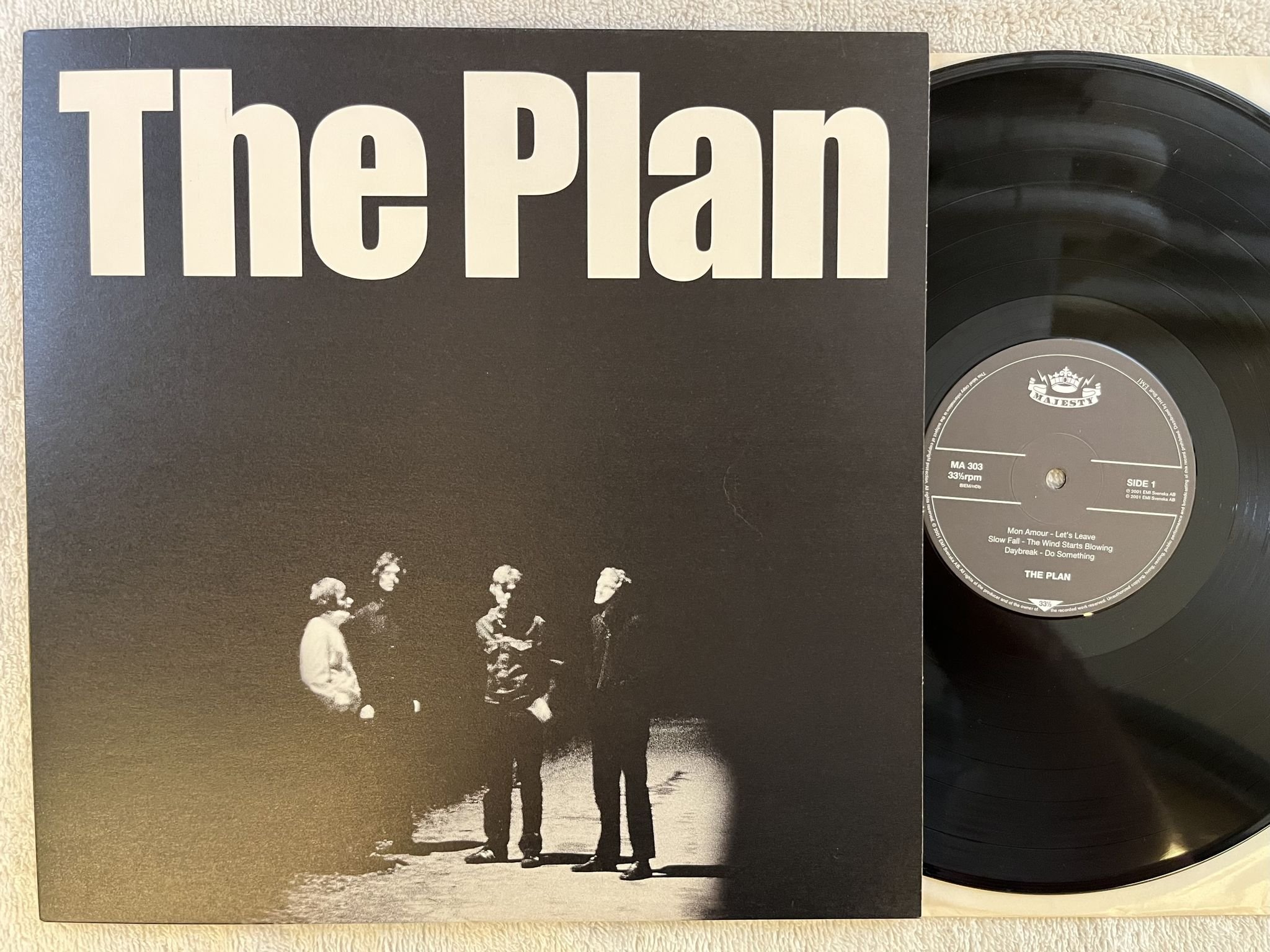 Omslagsbild för skivan THE PLAN The Plan LP 2001 Swe MAJESTY MA 303 **** RARE ****