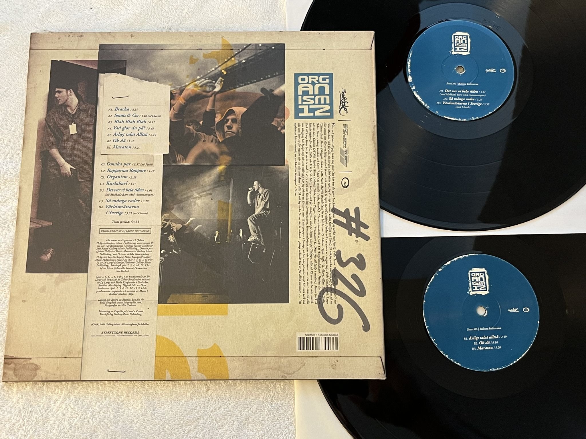 Omslagsbild för skivan ORGANISM 12 bakom kulisserna 2xLP 2001 STREETZONE STREET06