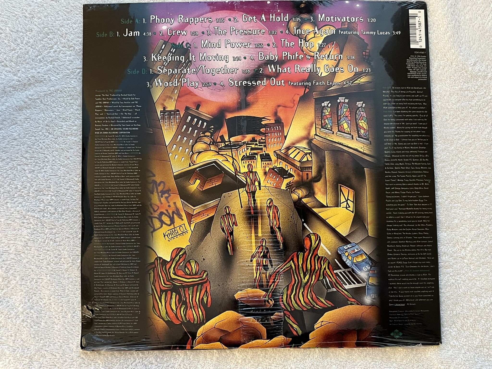 Omslagsbild för skivan A TRIBE CALLED QUEST Beats, Rhymes And Life 2xLP -96 US JIVE ** STILL SEALED **