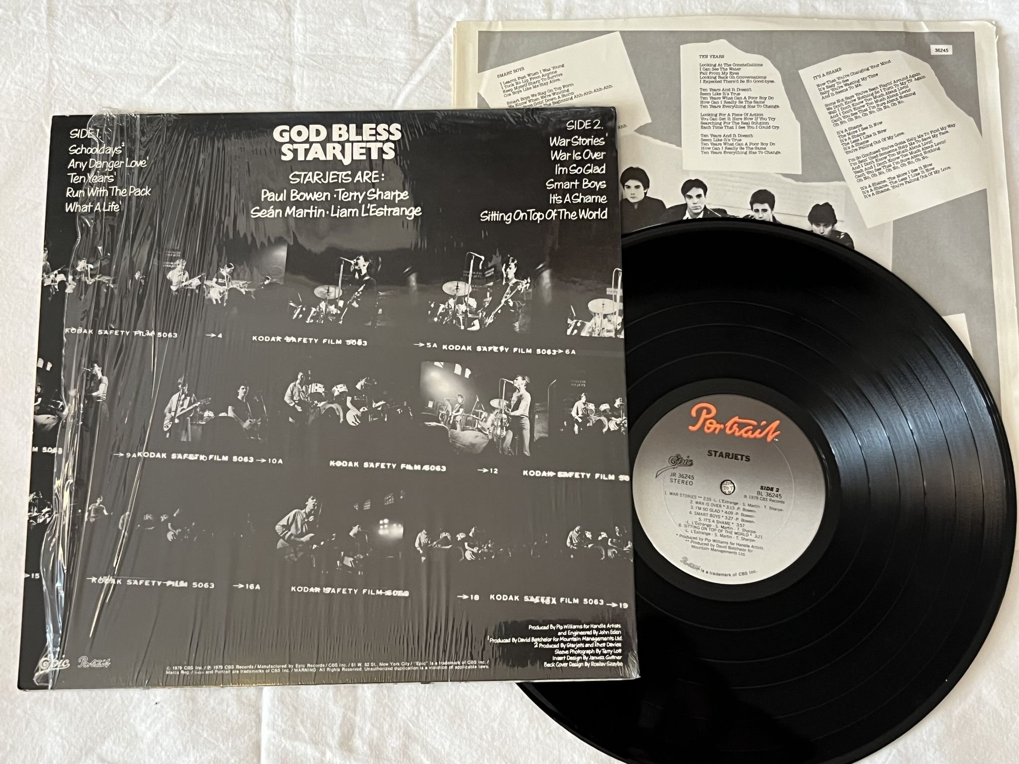 Omslagsbild för skivan STARJETS s/t LP -79 US PORTRAIT 36245 **** POWER POP ****